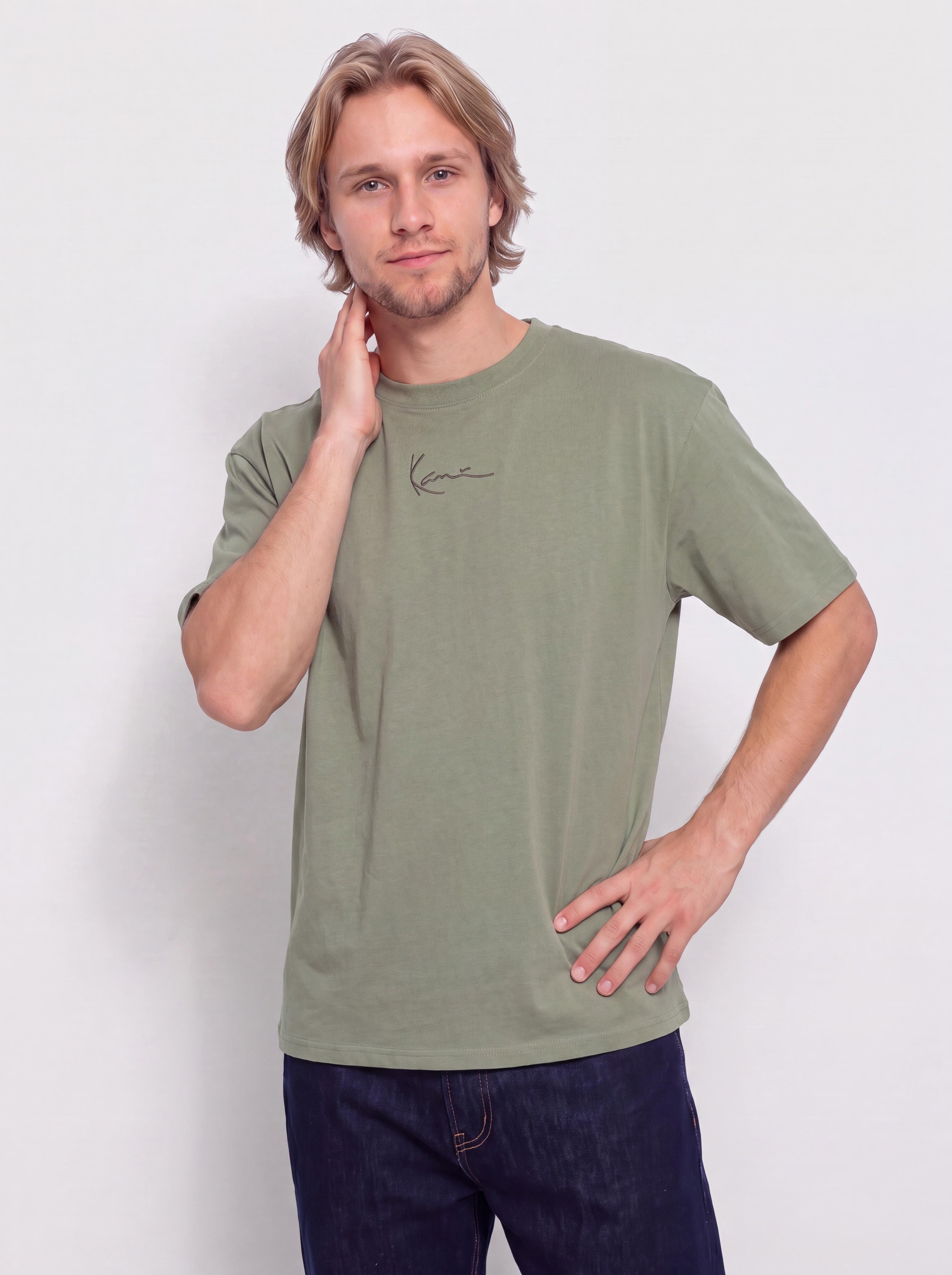 T-shirt Karl Kani Small Signature Essential (green)