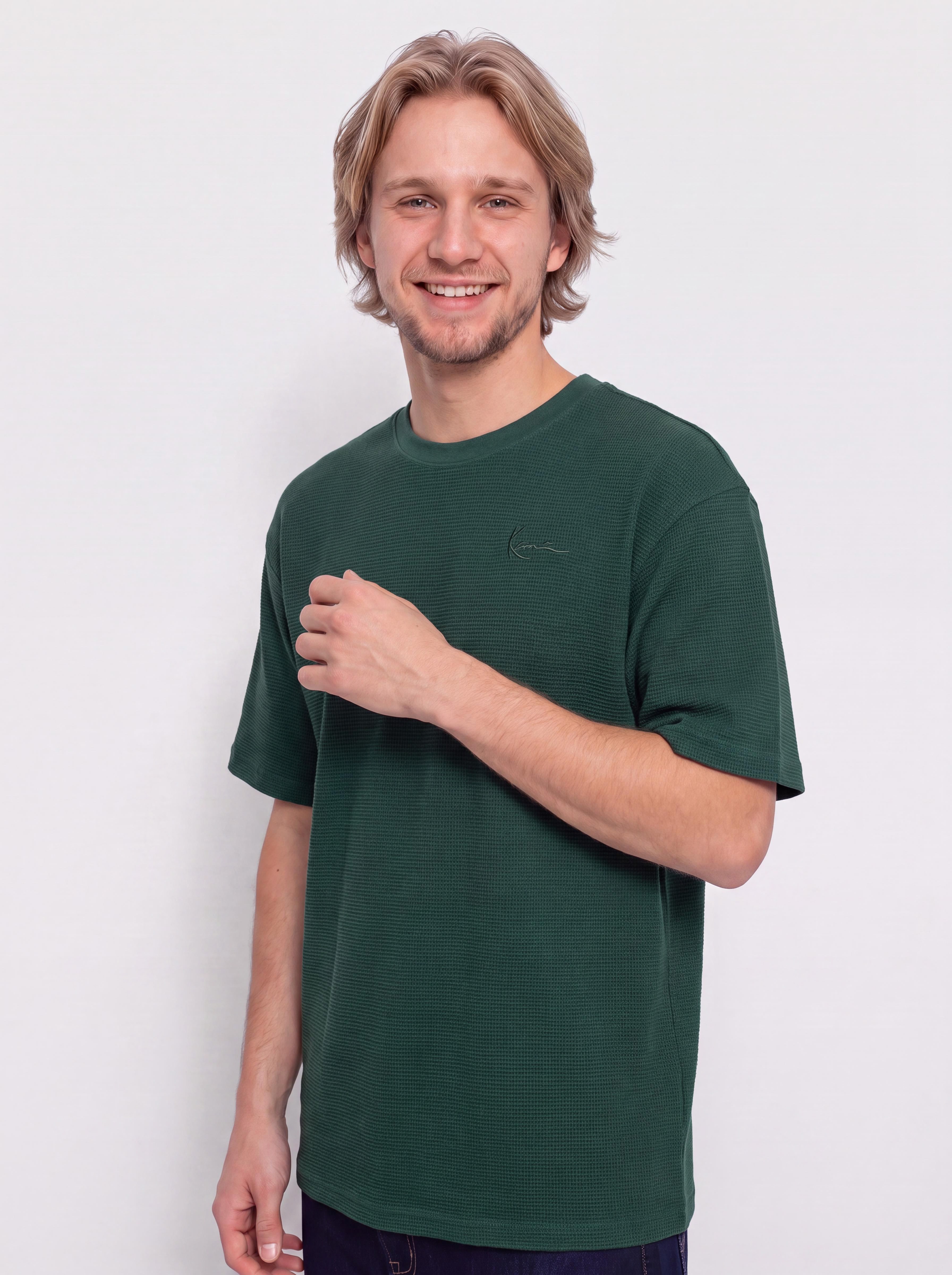 T-shirt Karl Kani Signature Waffle (green)