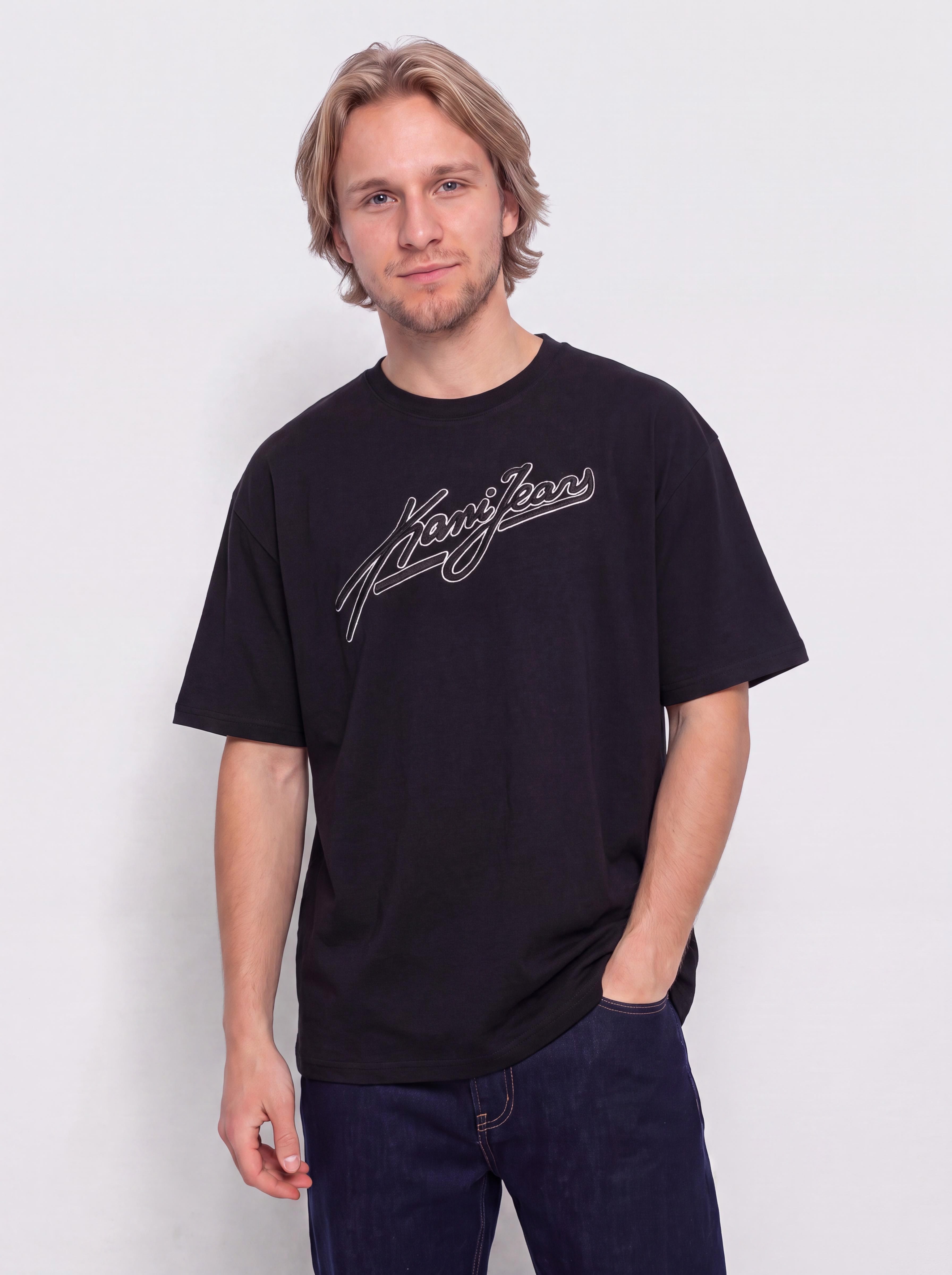 T-shirt Karl Kani Jeans Oversized (black)