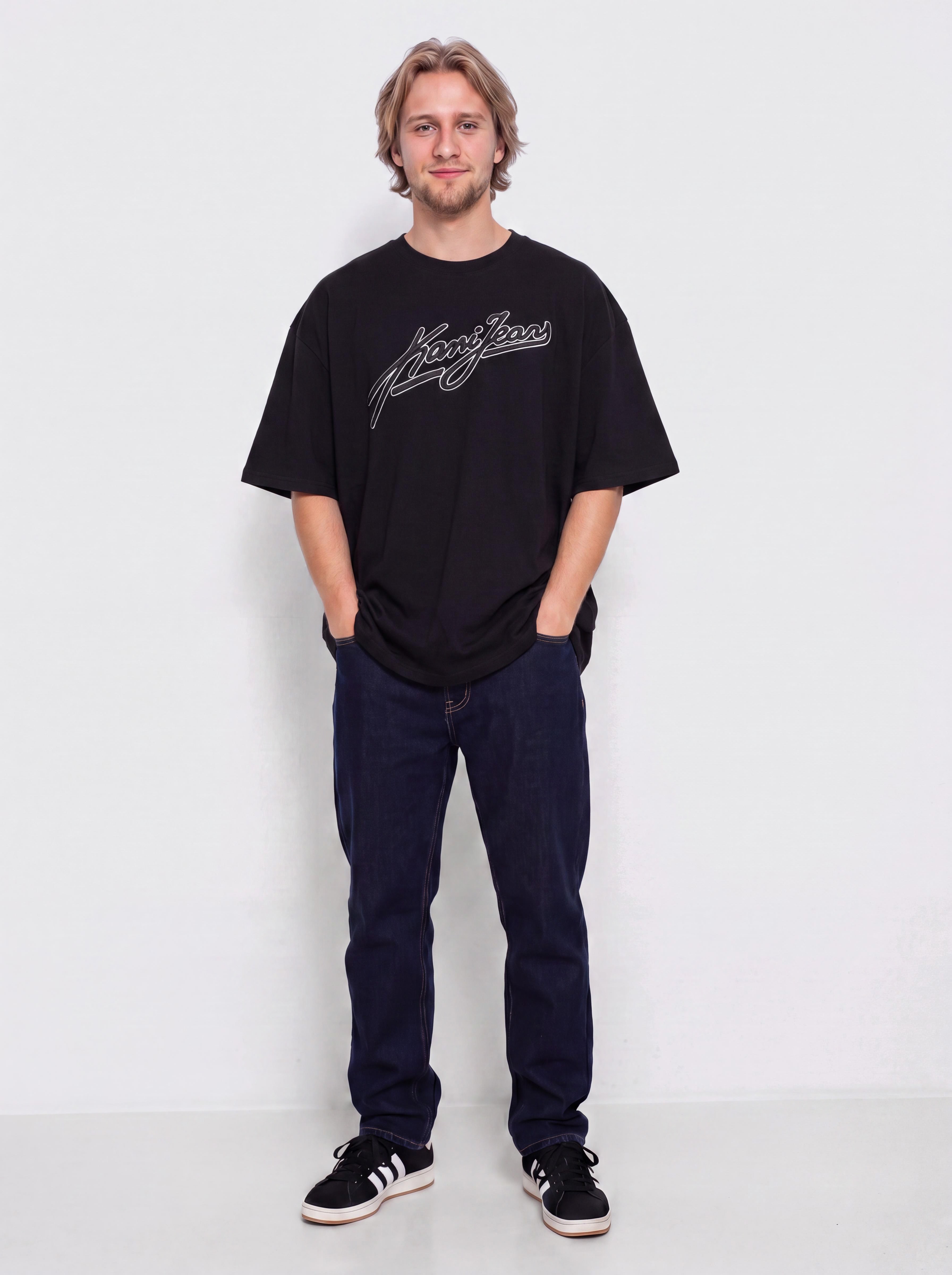 T-shirt Karl Kani Jeans Oversized (black)