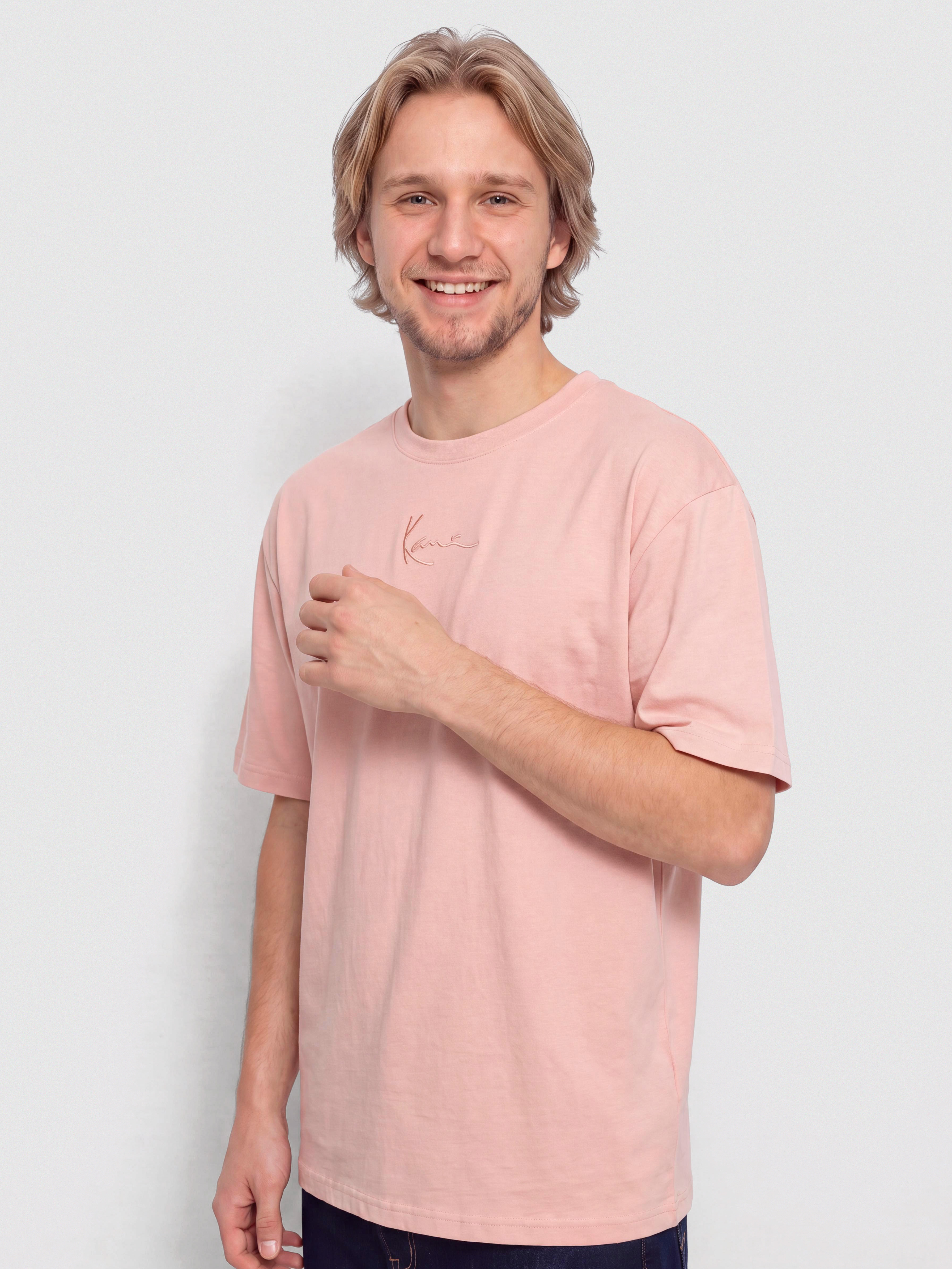 T-shirt Karl Kani Small Signature Essential (pink)