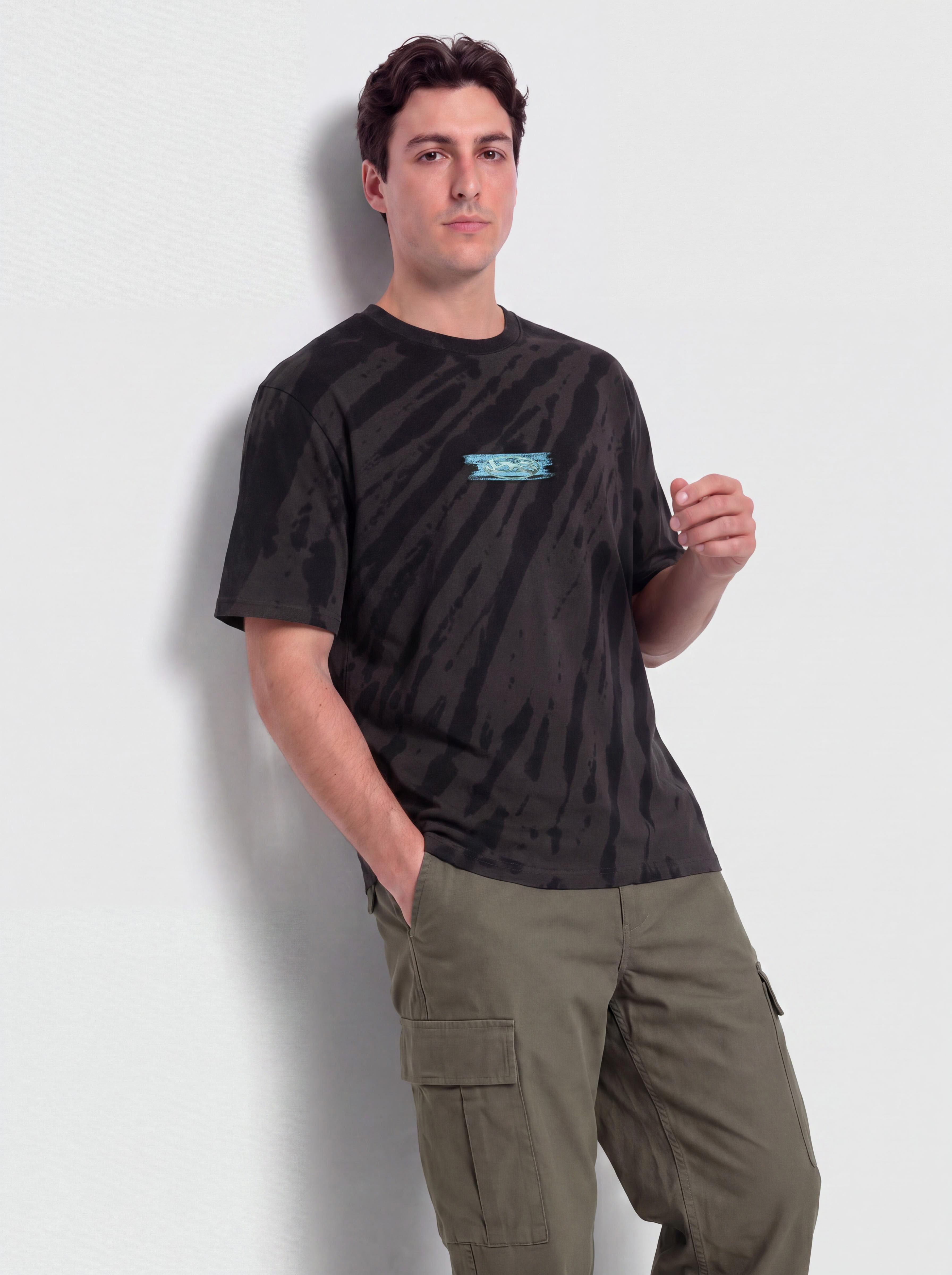 T-shirt Yardsale Tiedye Cool Waters (black)