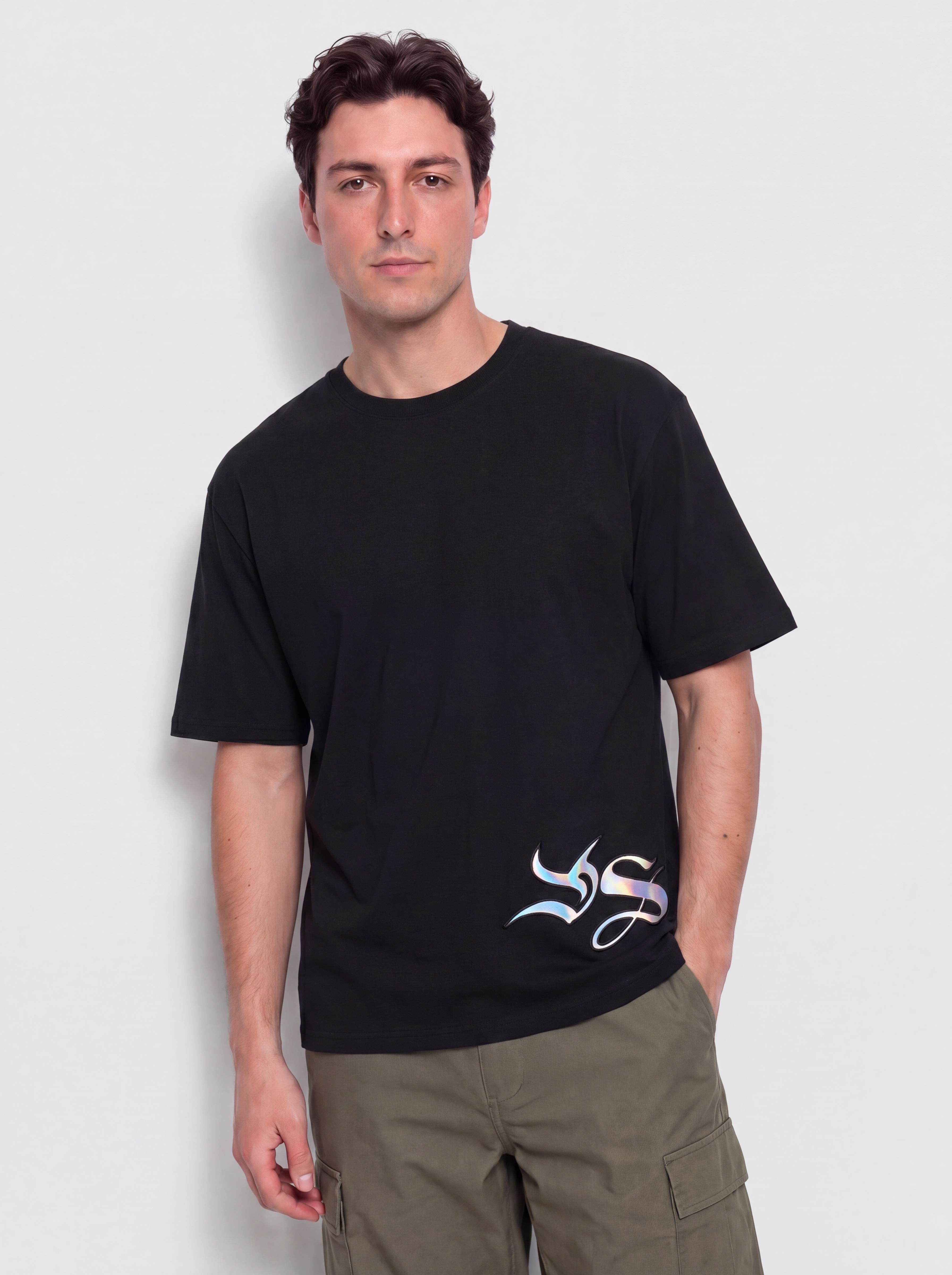 T-shirt Yardsale YS Applique (black)