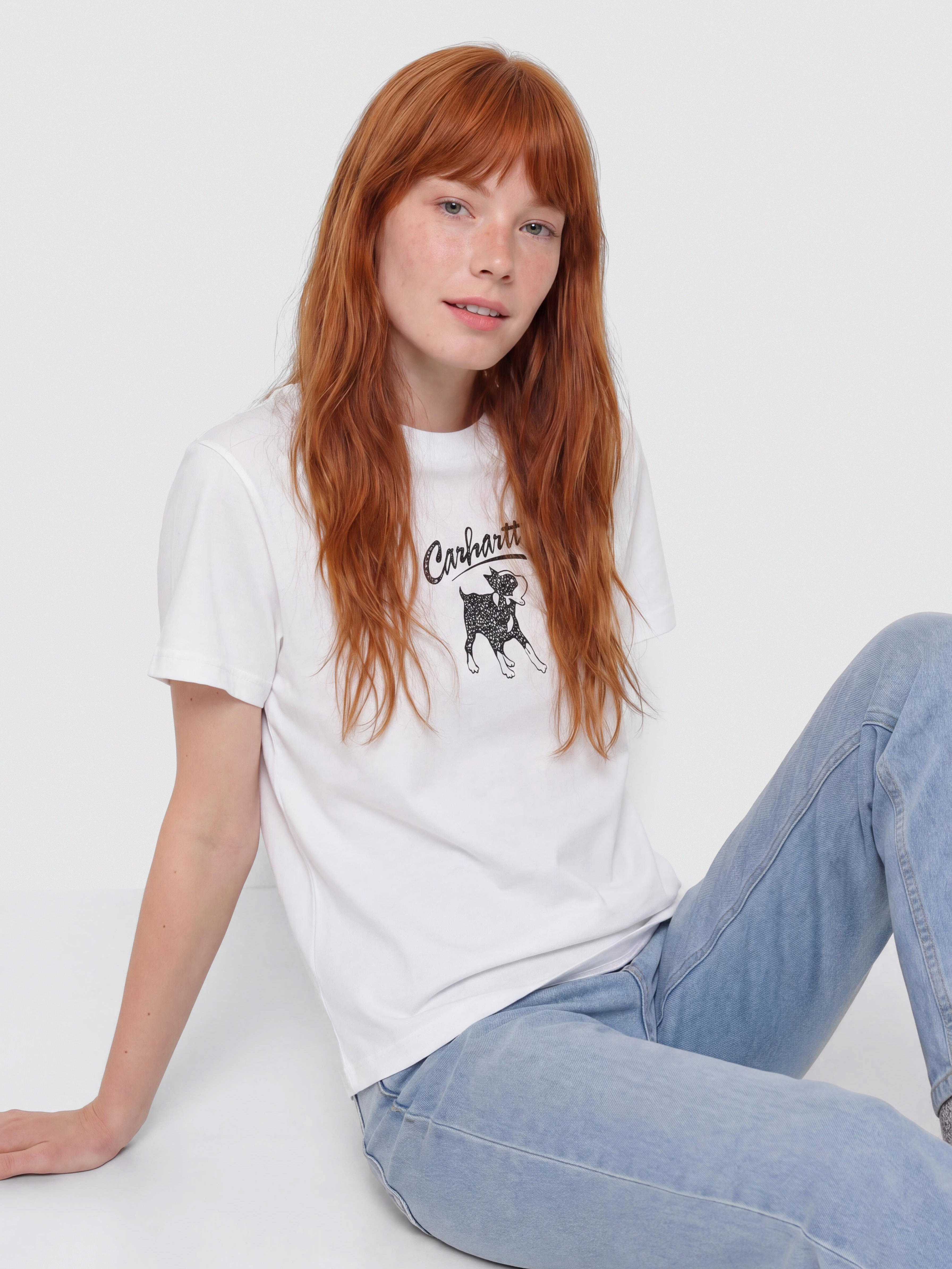 T-shirt Carhartt WIP Pup Wmn (white)