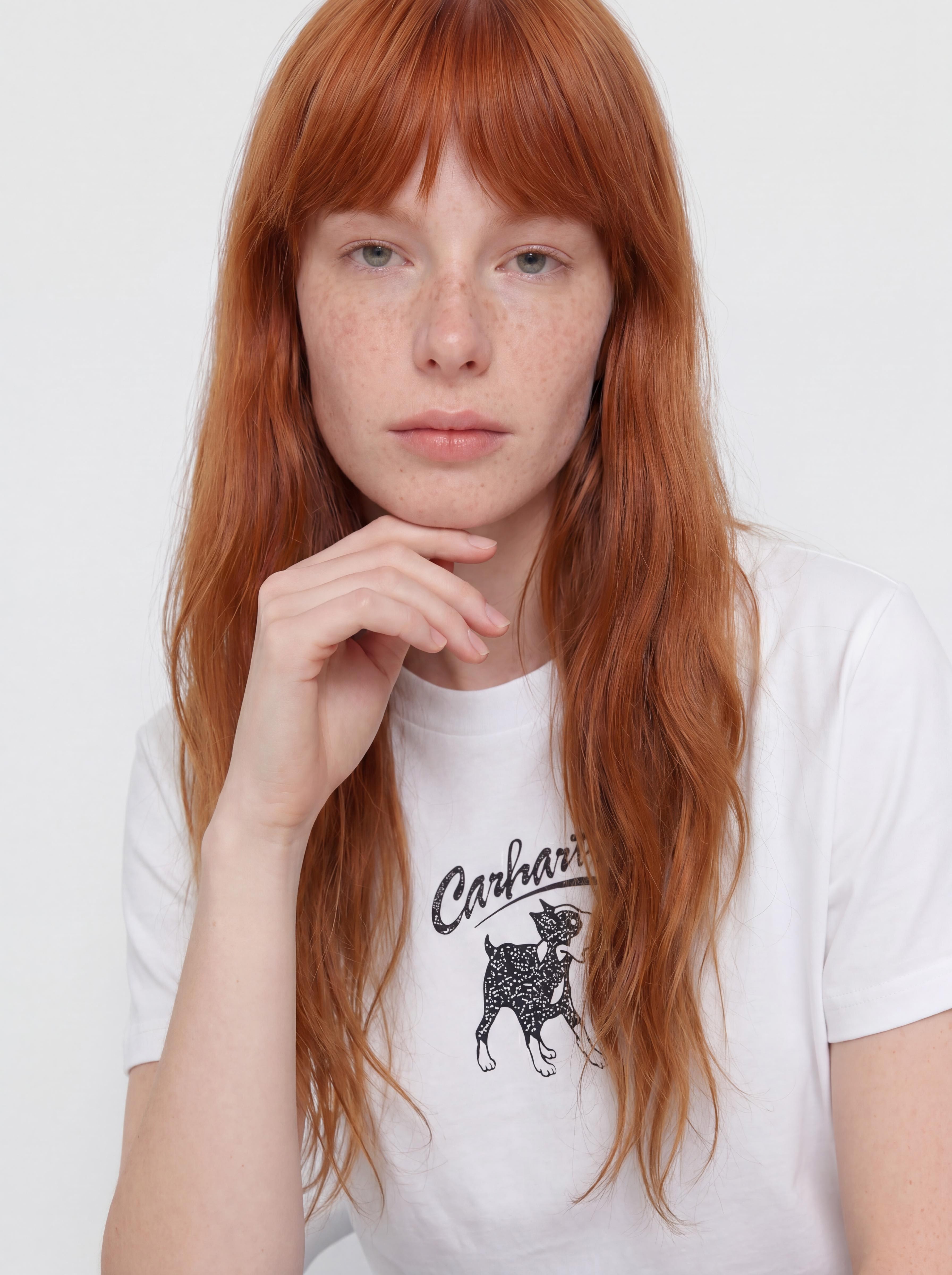 T-shirt Carhartt WIP Pup Wmn (white)