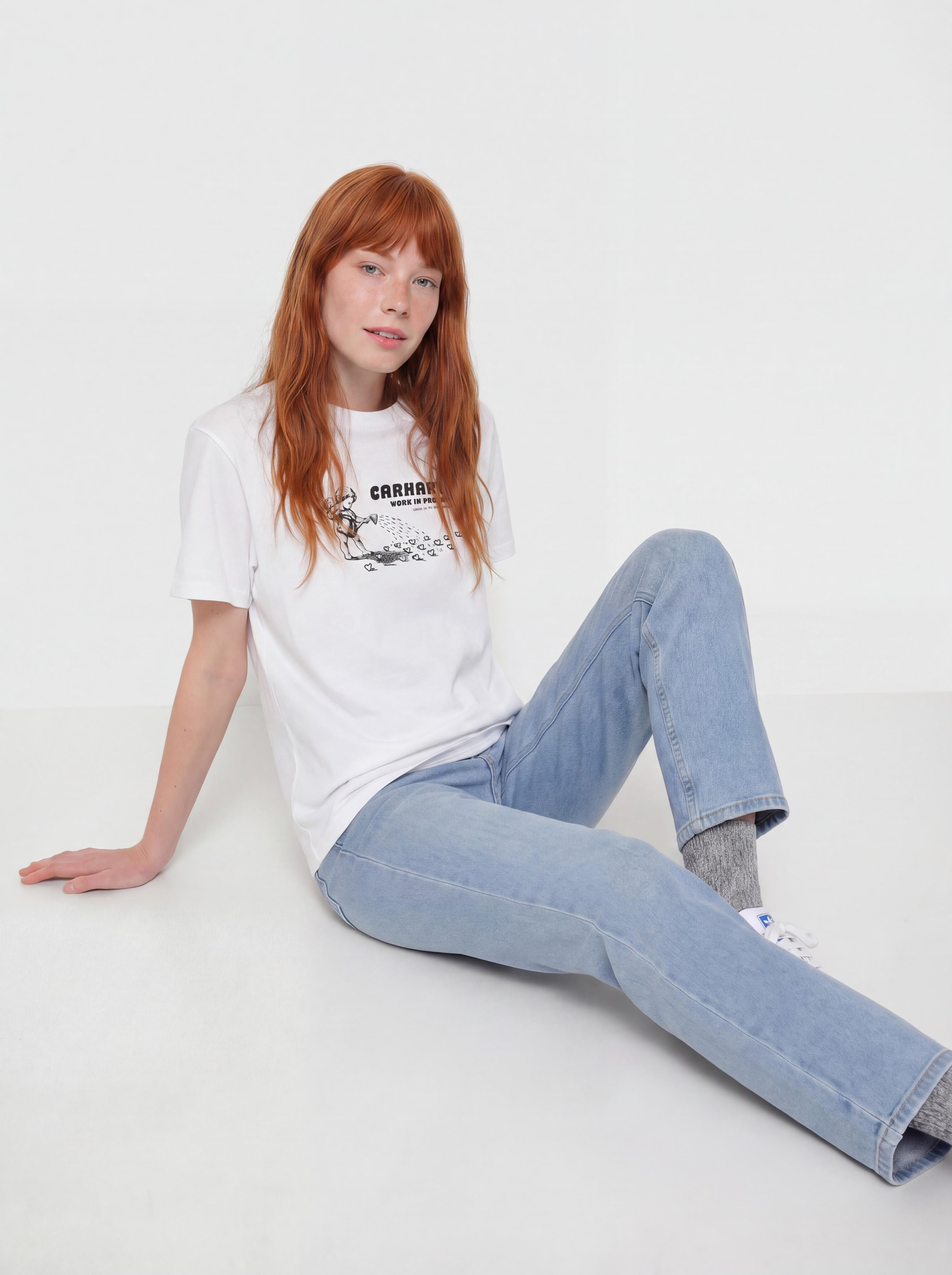 T-shirt Carhartt WIP Bumper Sticker Wmn (white)
