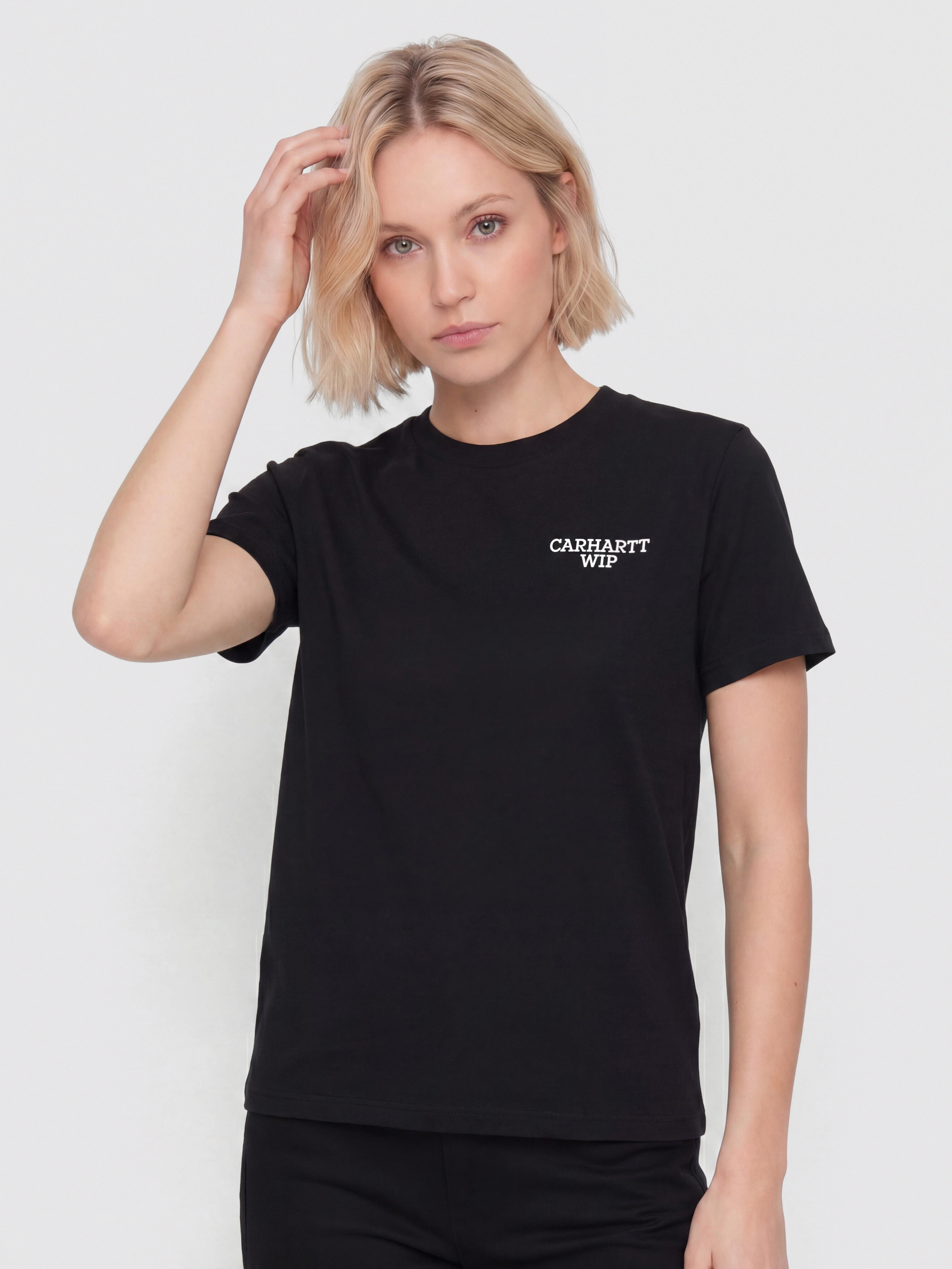 T-shirt Carhartt WIP Hugging Cats Wmn (black)