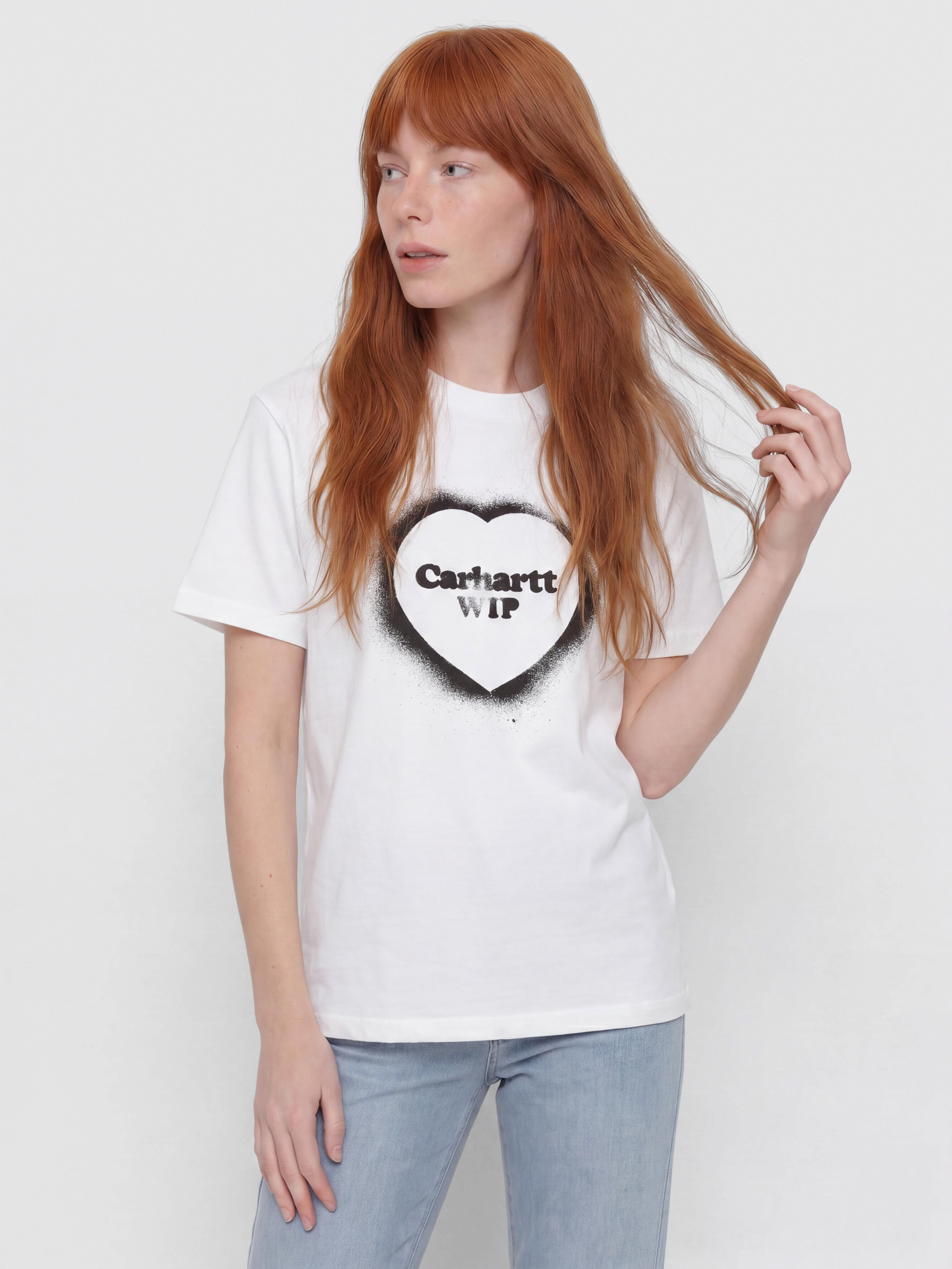 T-shirt Carhartt WIP Spray Heart Wmn (white)