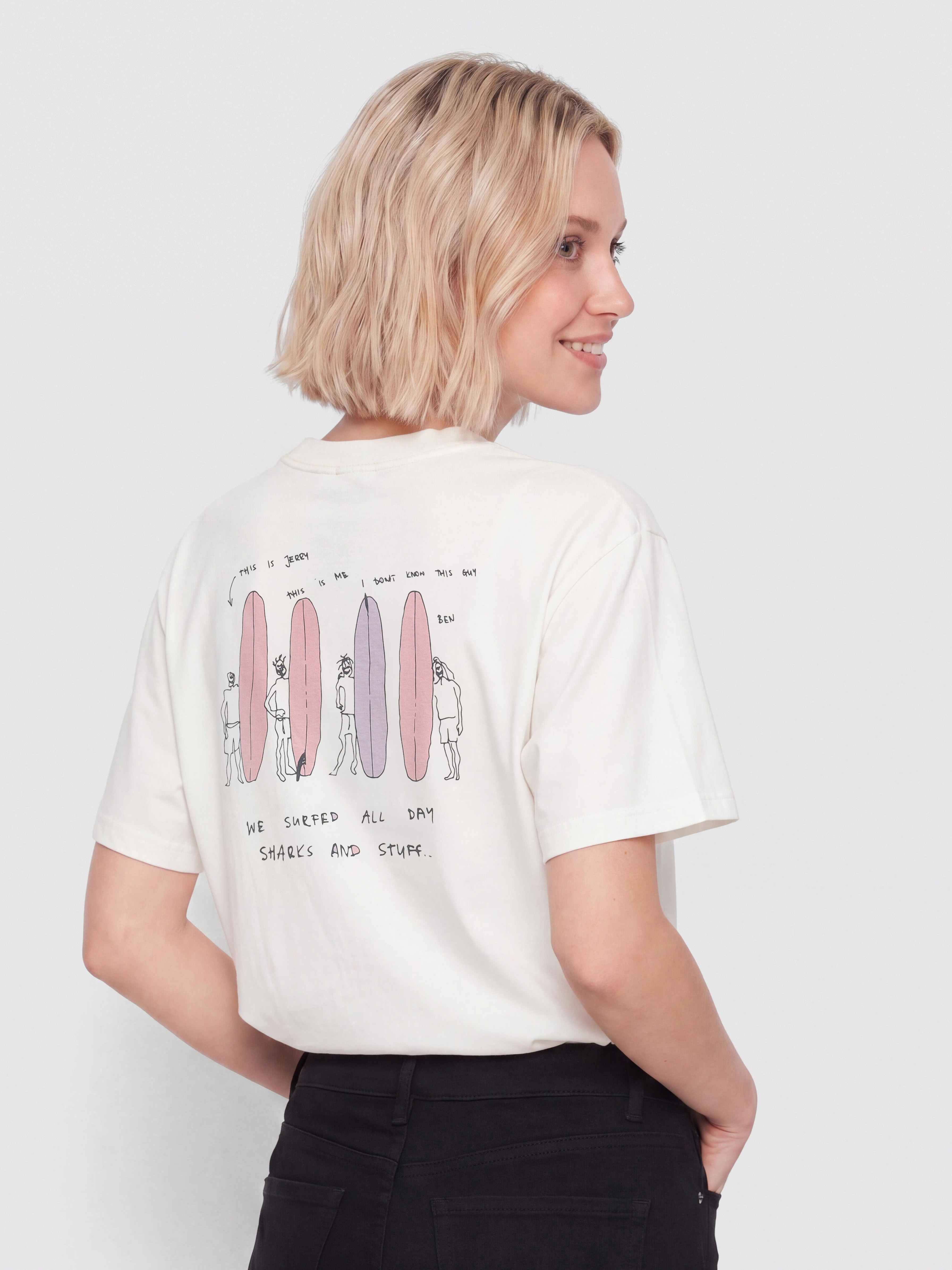 T-shirt Surf Inc Friends (vintage white)