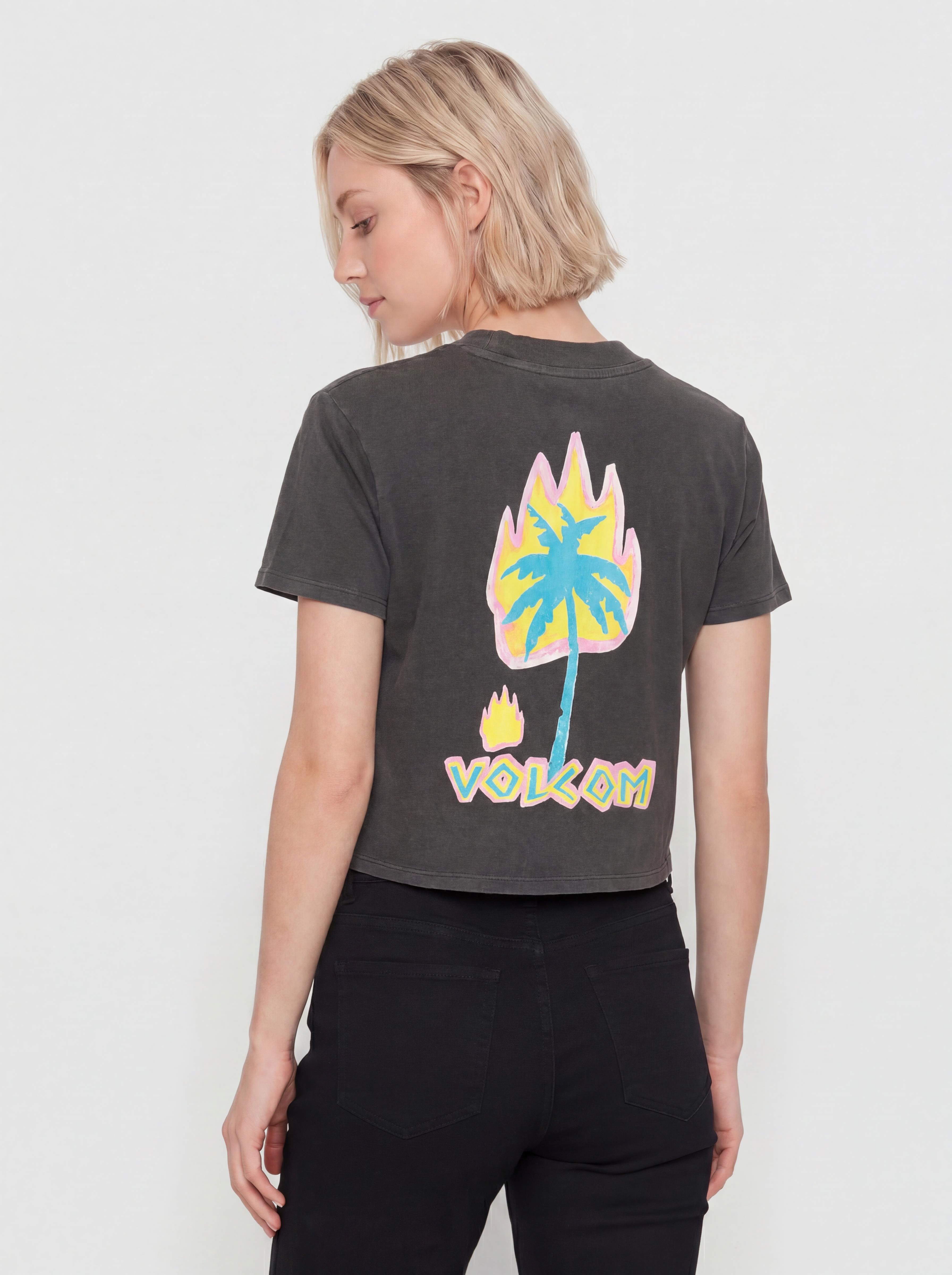 T-shirt Volcom Pocket Dial Wmn (vintage black)