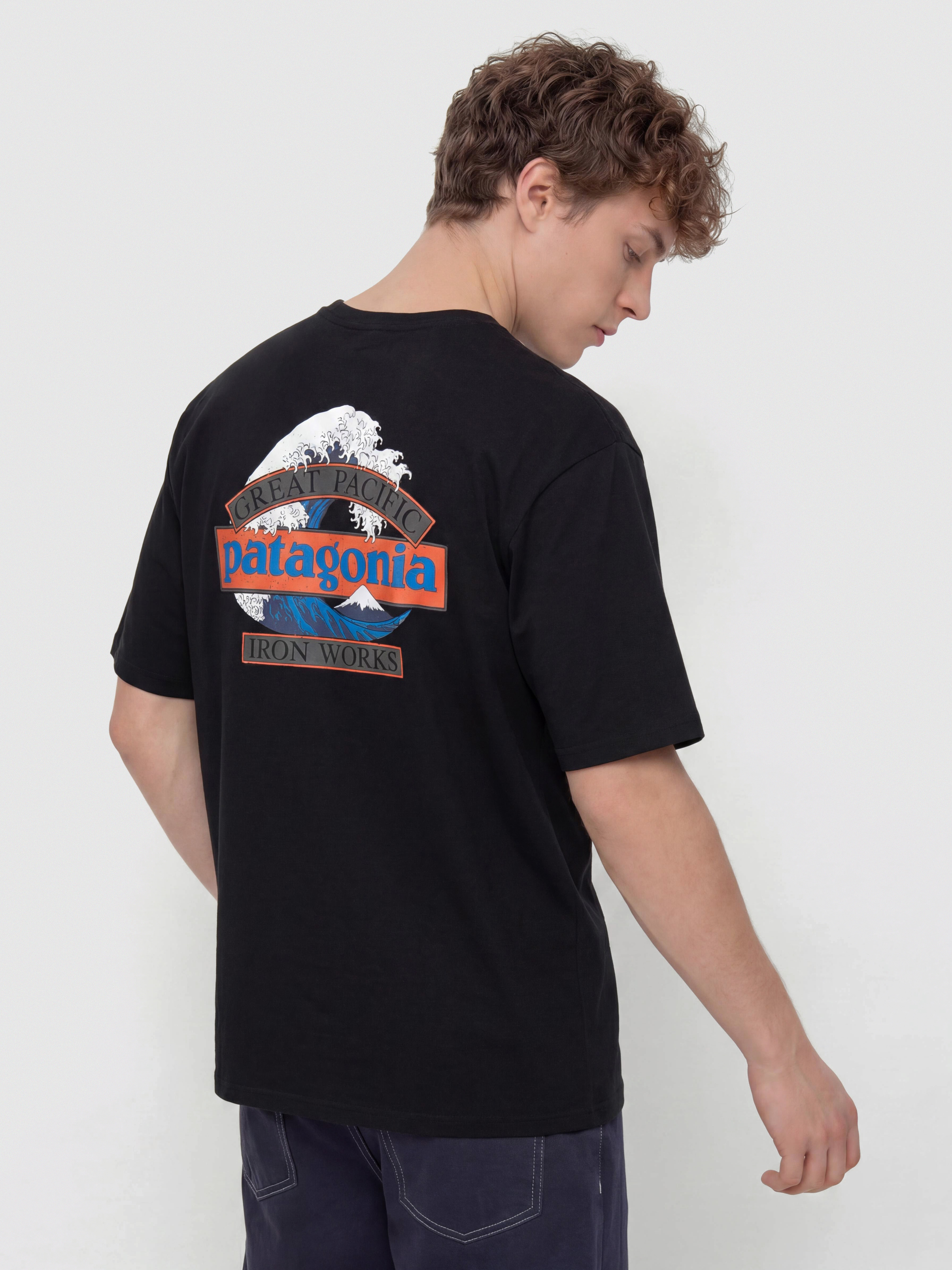 T-shirt Patagonia Great Waves (black)