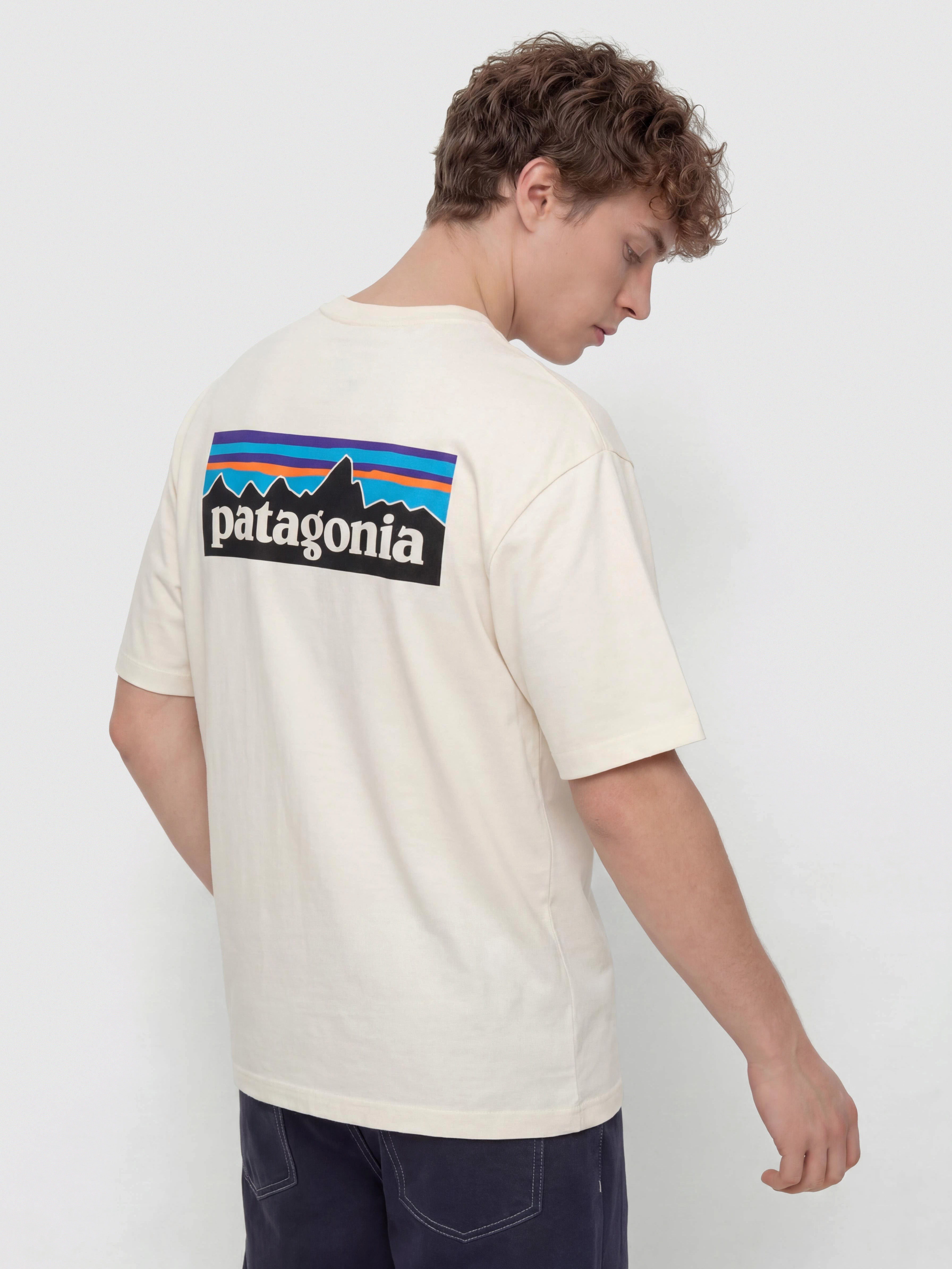 T-shirt Patagonia P 6 Logo (undyed natural)