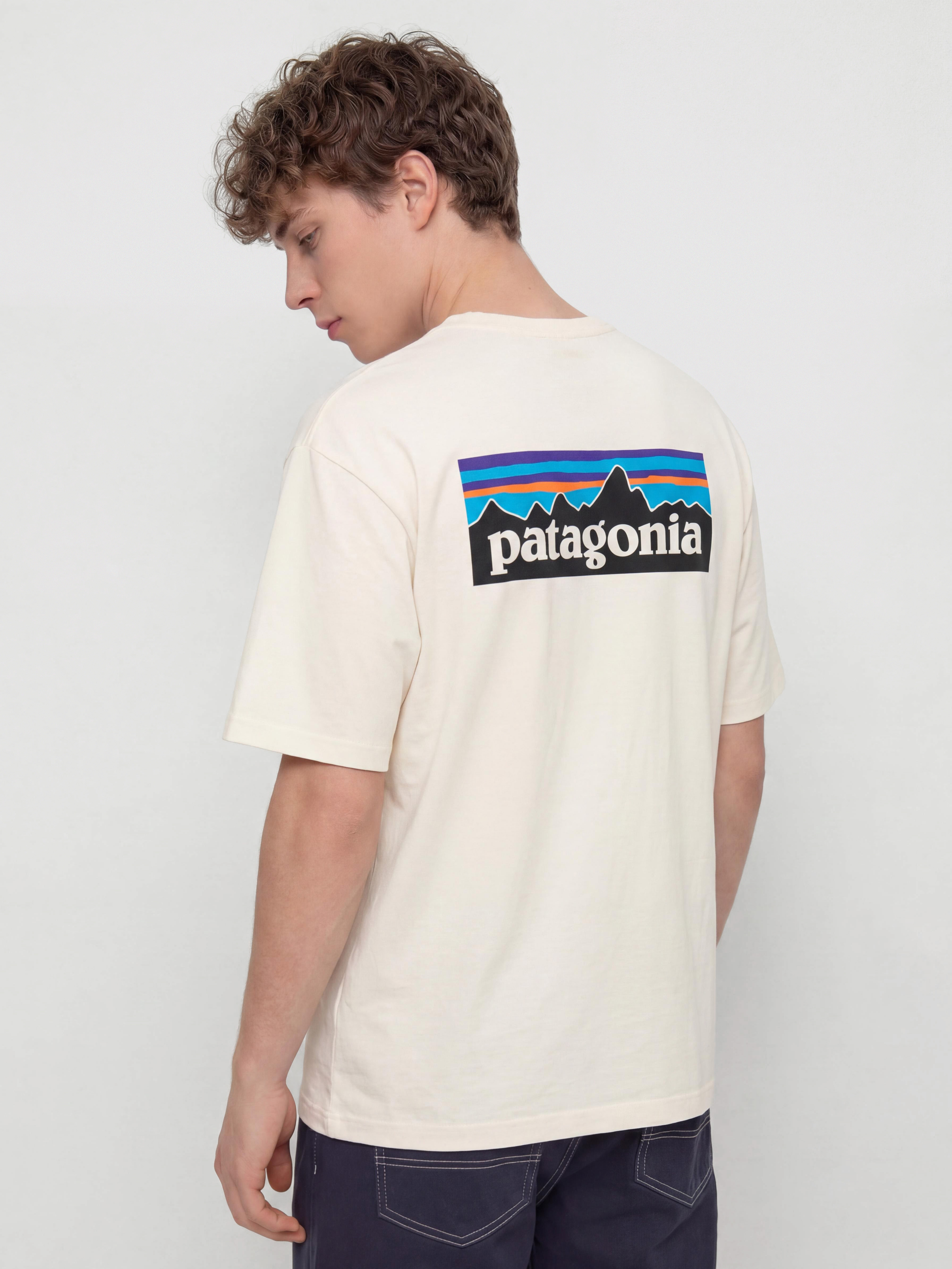 T-shirt Patagonia P 6 Logo (undyed natural)