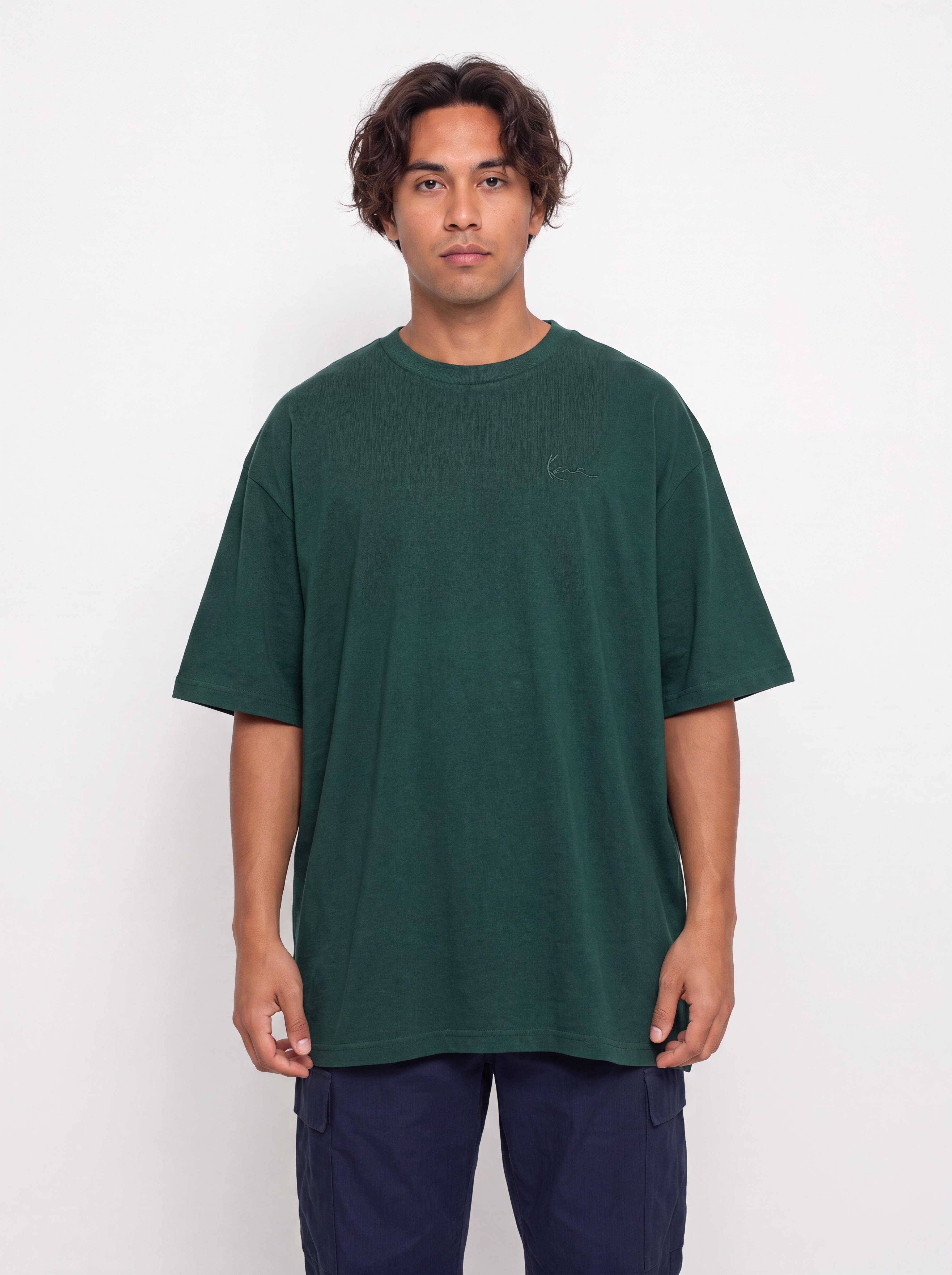 T-shirt Karl Kani Signature Washed Oversized (green)