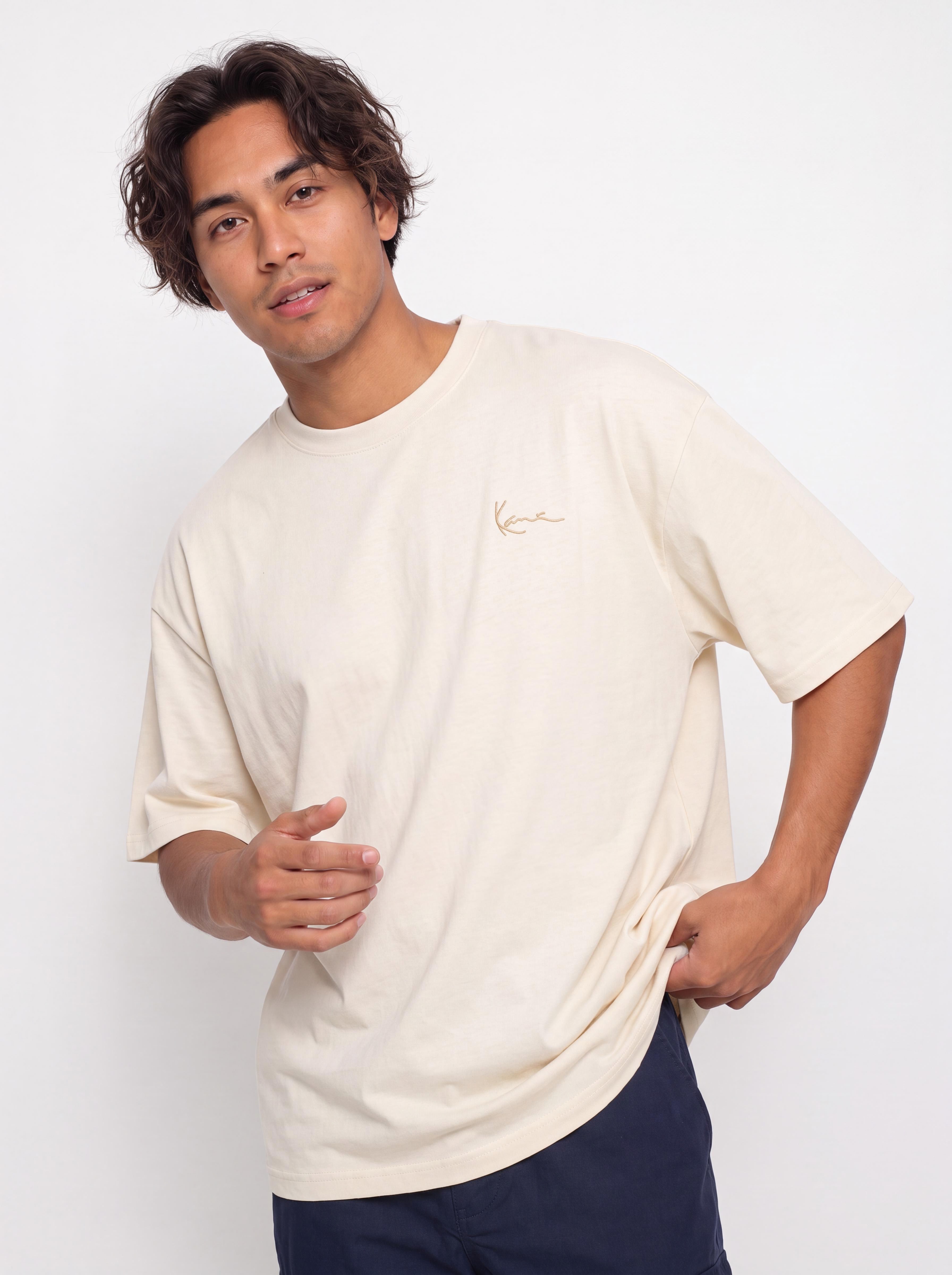 T-shirt Karl Kani Signature Washed Oversized (white)