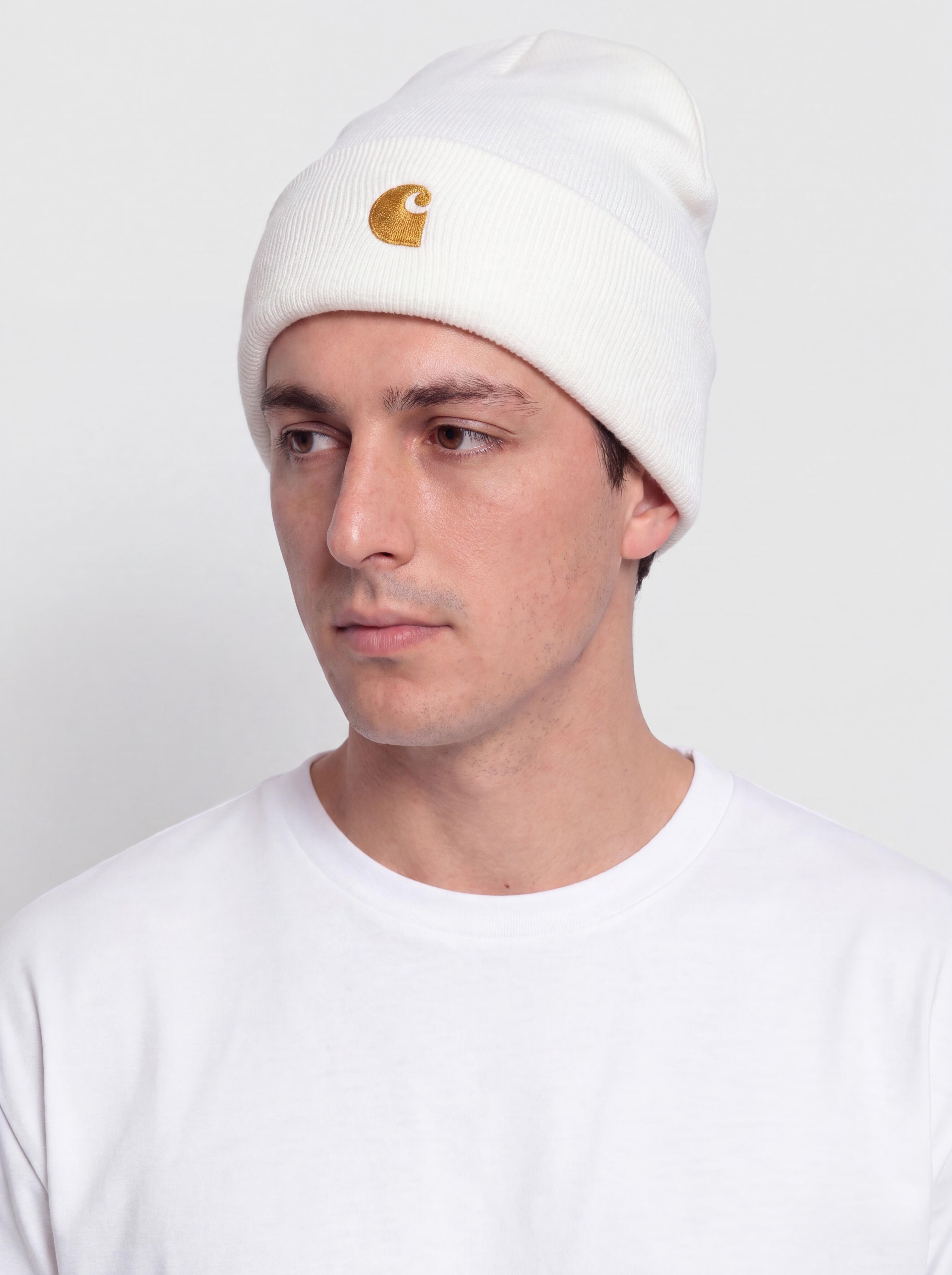 Czapka zimowa Carhartt WIP Chase (white/gold)