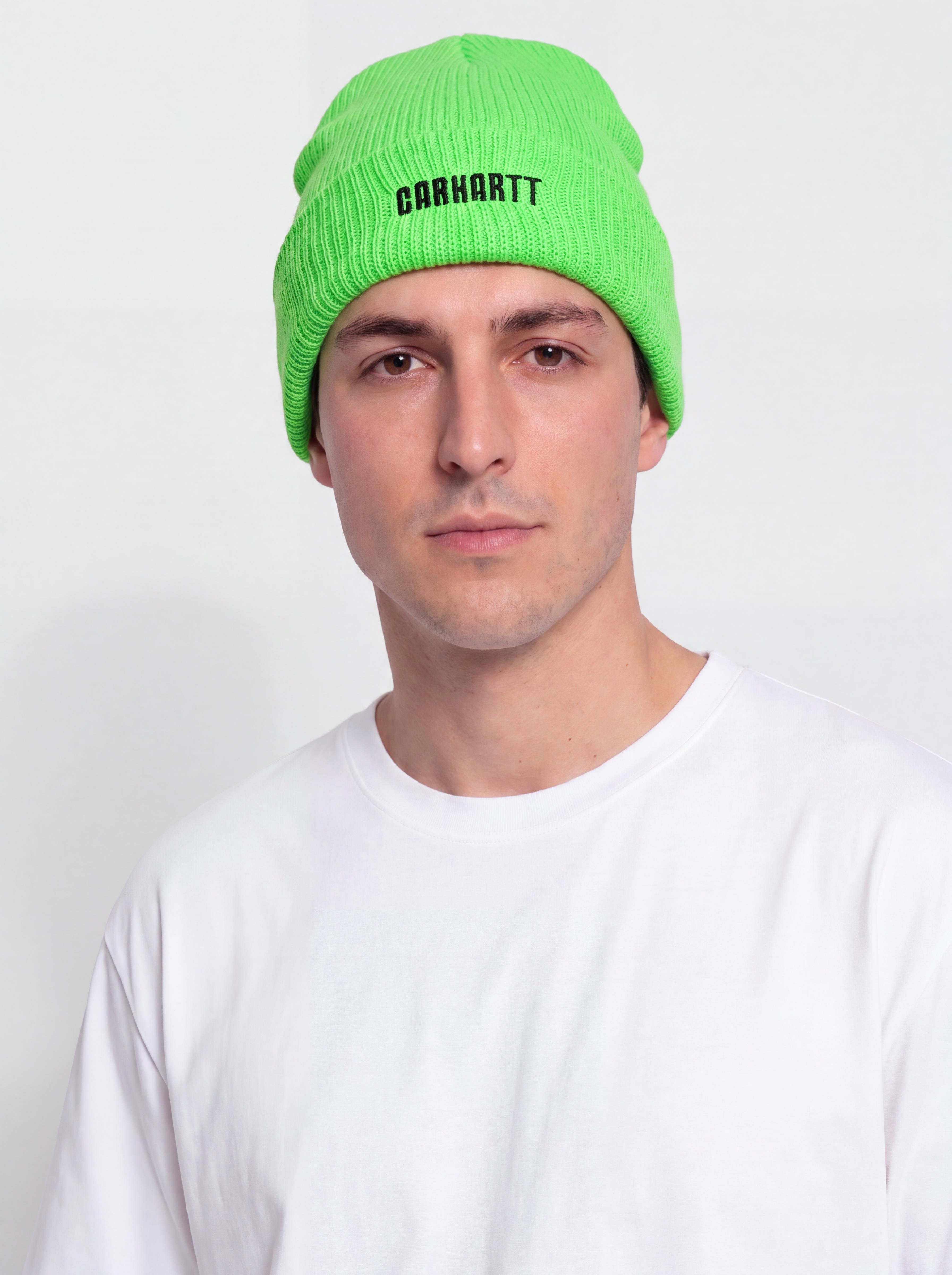 Czapka zimowa Carhartt WIP Industry (lumo green/black)