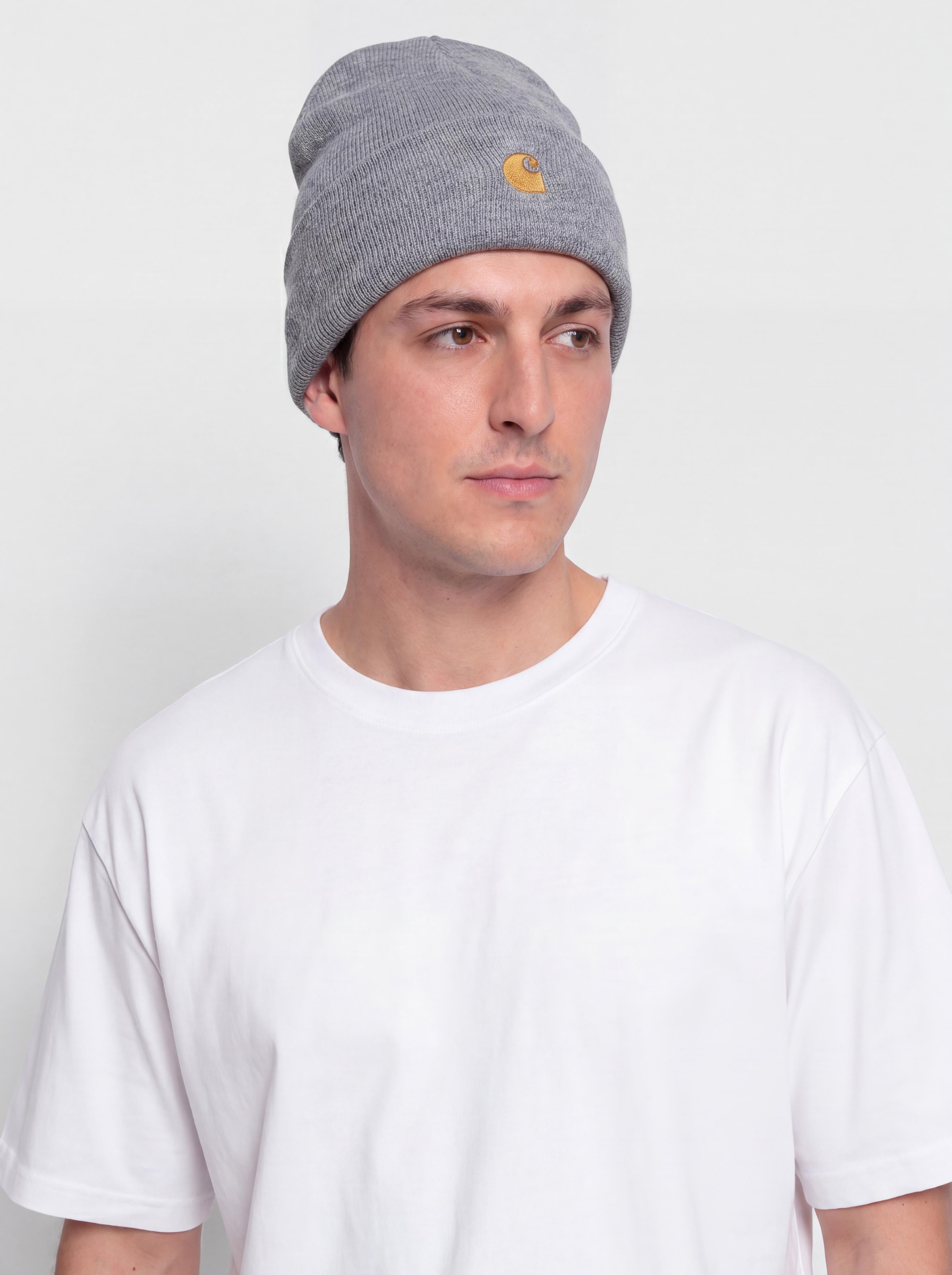 Czapka zimowa Carhartt WIP Chase (grey heather/gold)