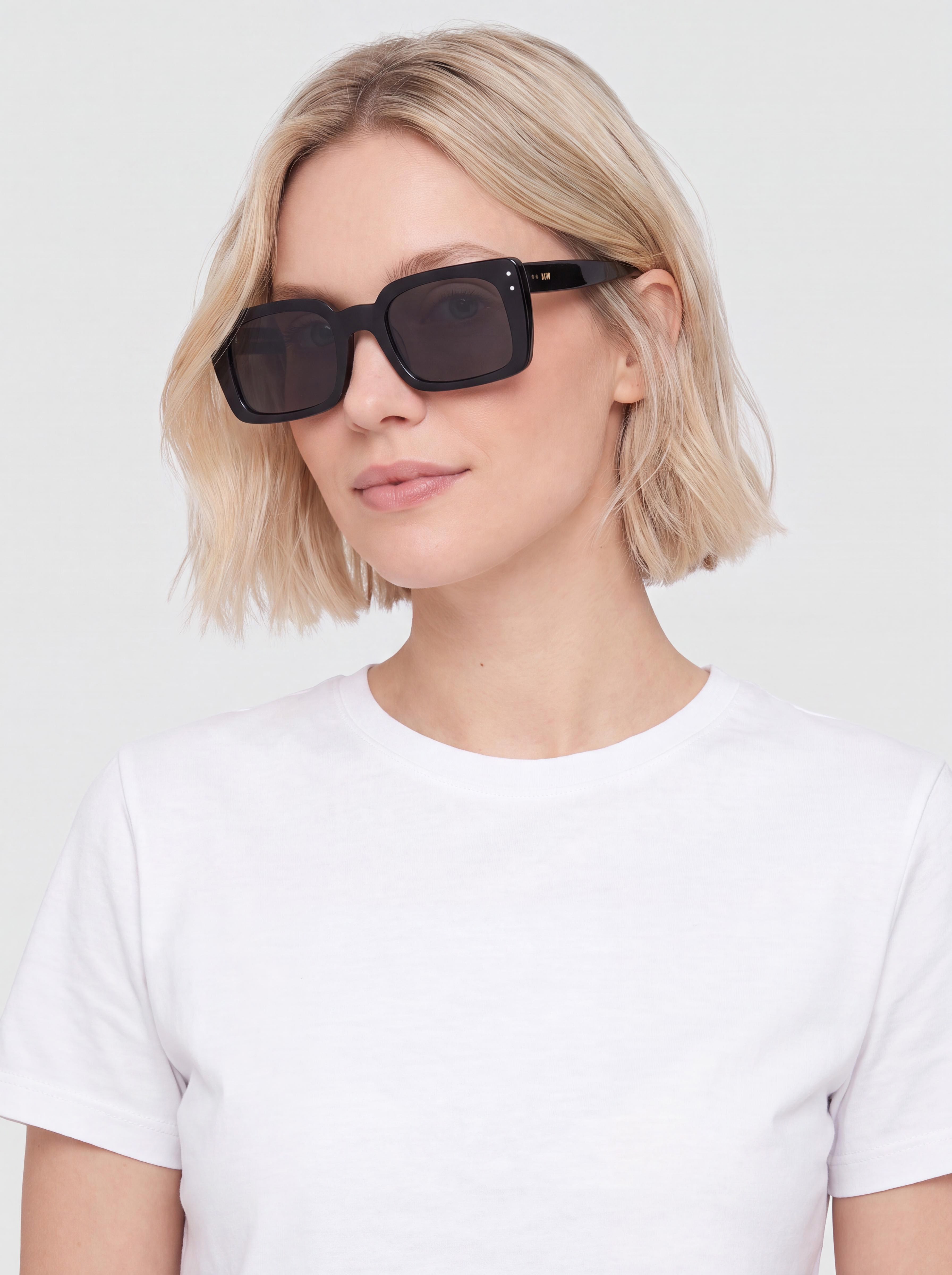 Okulary przeciwsłoneczne MessyWeekend Anna (black/grey)
