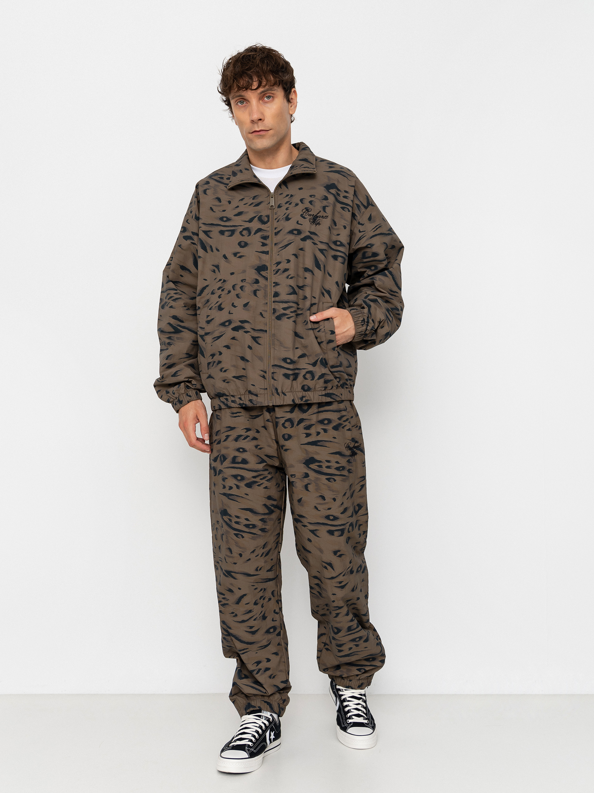 Kurtka Carhartt WIP Travon (duck feather print cypress/black)
