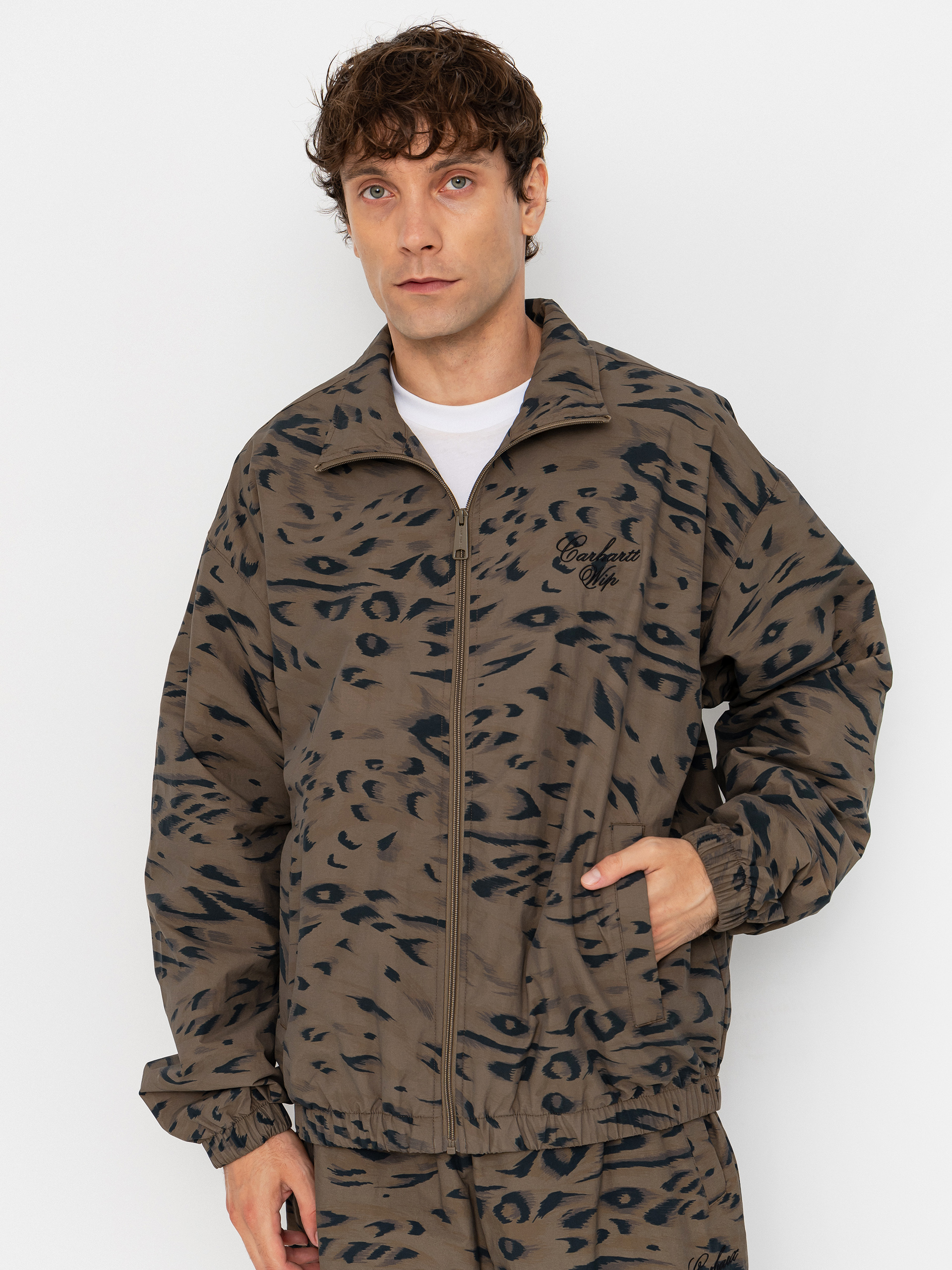Kurtka Carhartt WIP Travon (duck feather print cypress/black)