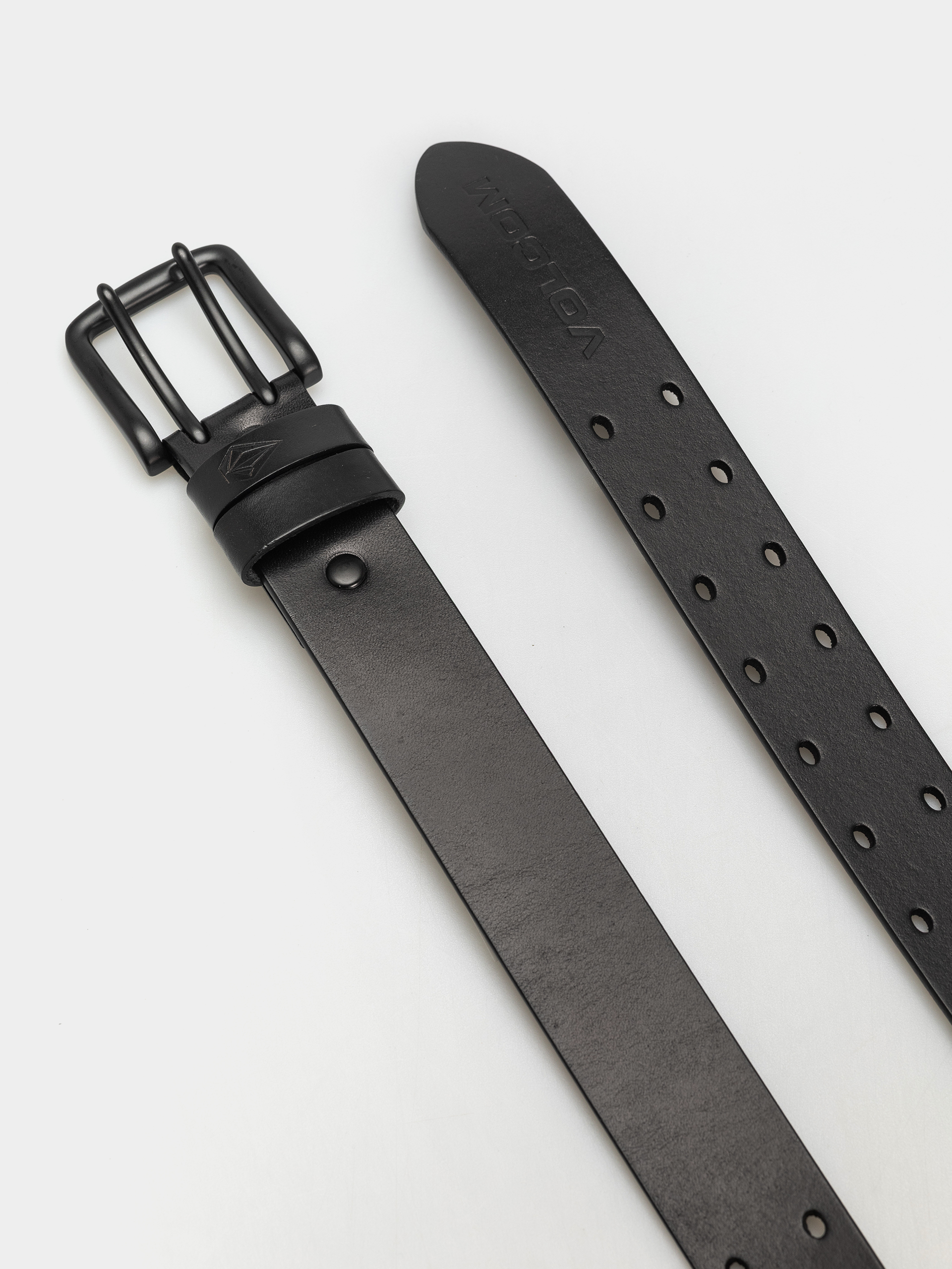 Pasek Volcom Two Spike Leather (black)