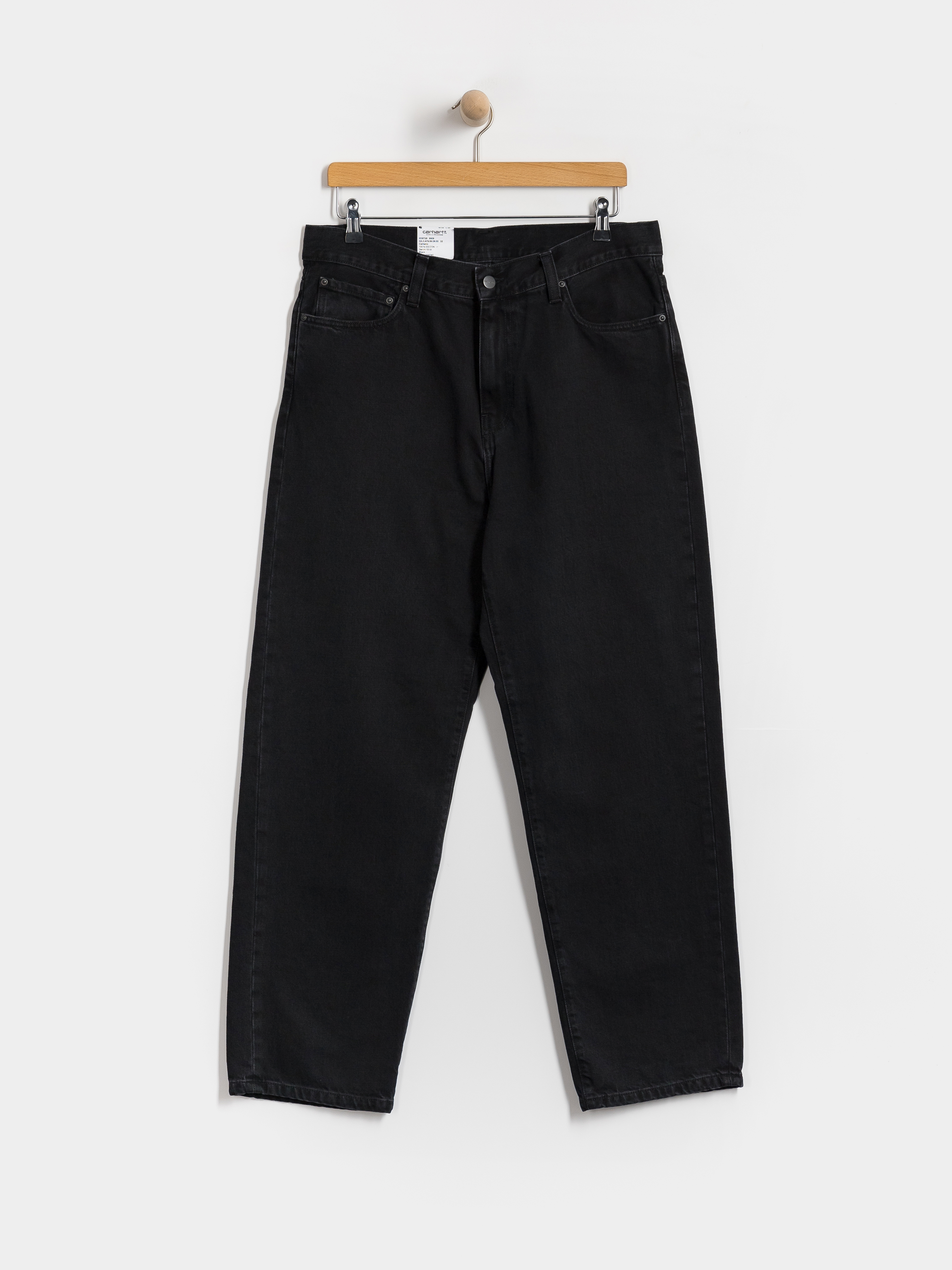 Spodnie Carhartt WIP Aaron (black/stone washed)