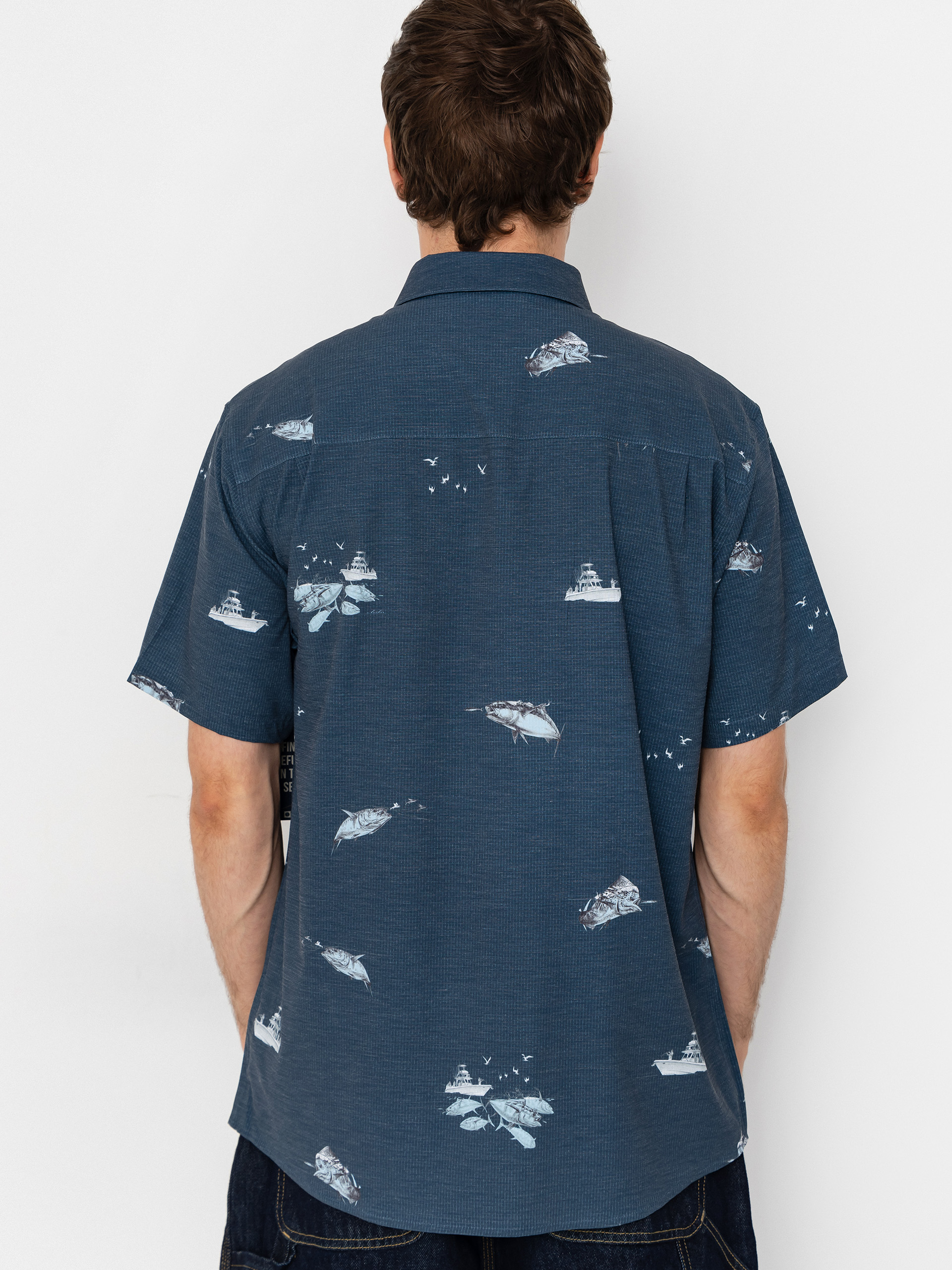 Koszula Salty Crew Breezer Perf Button Up (midnight navy)
