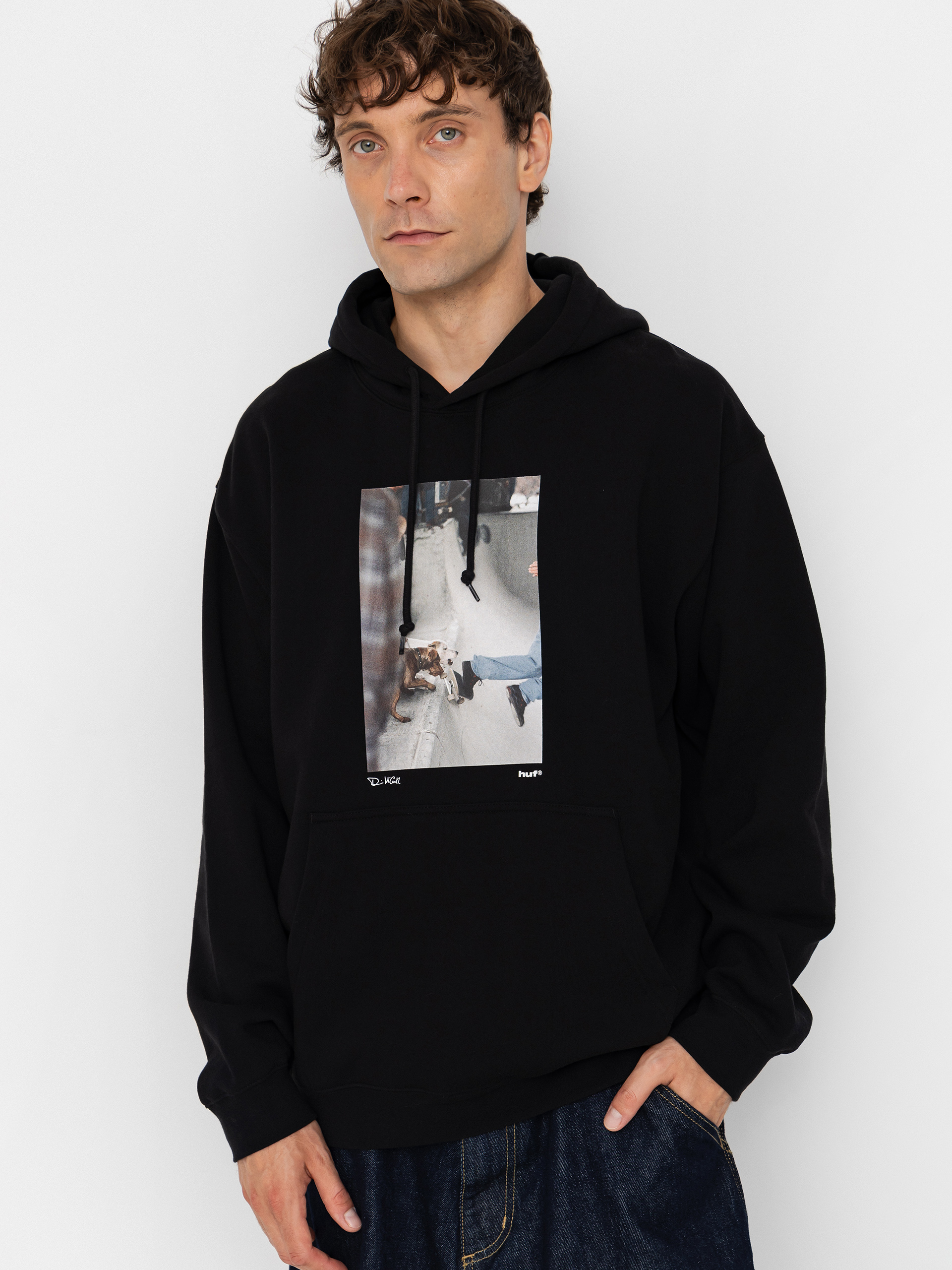 Bluza z kapturem HUF The Angels Fly HD (black)
