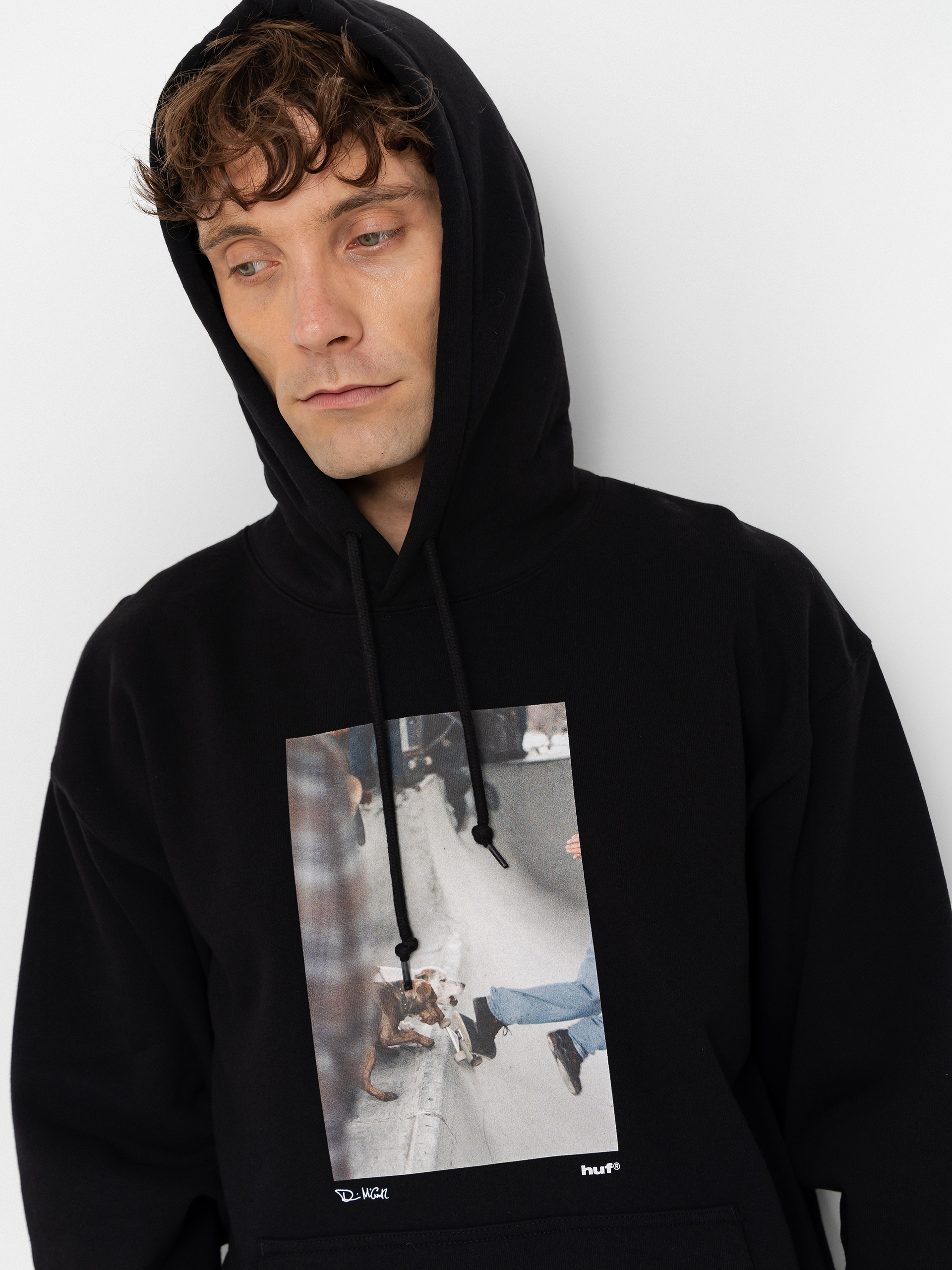 Bluza z kapturem HUF The Angels Fly HD (black)