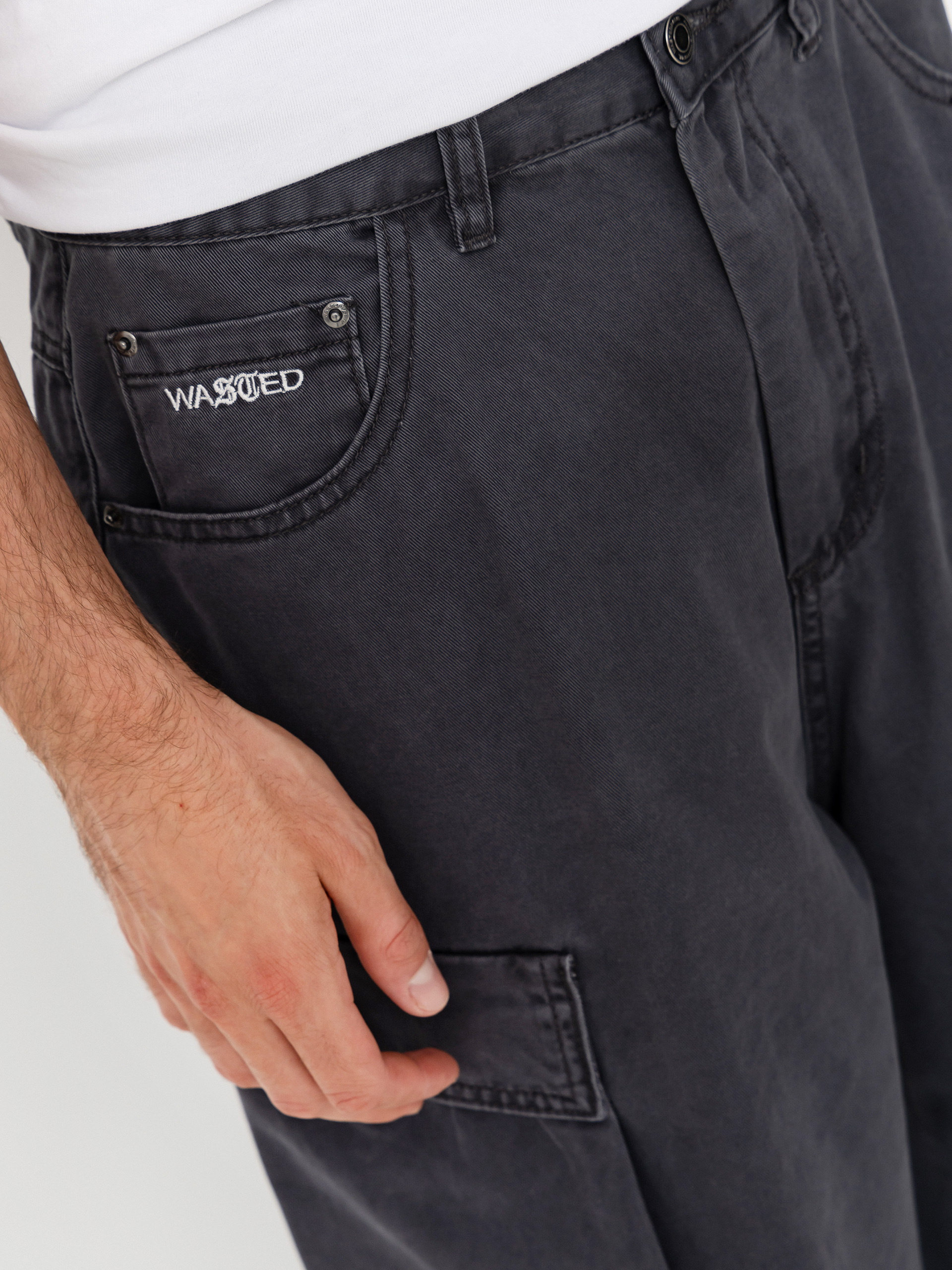 Szorty Wasted Paris Grant (faded black)