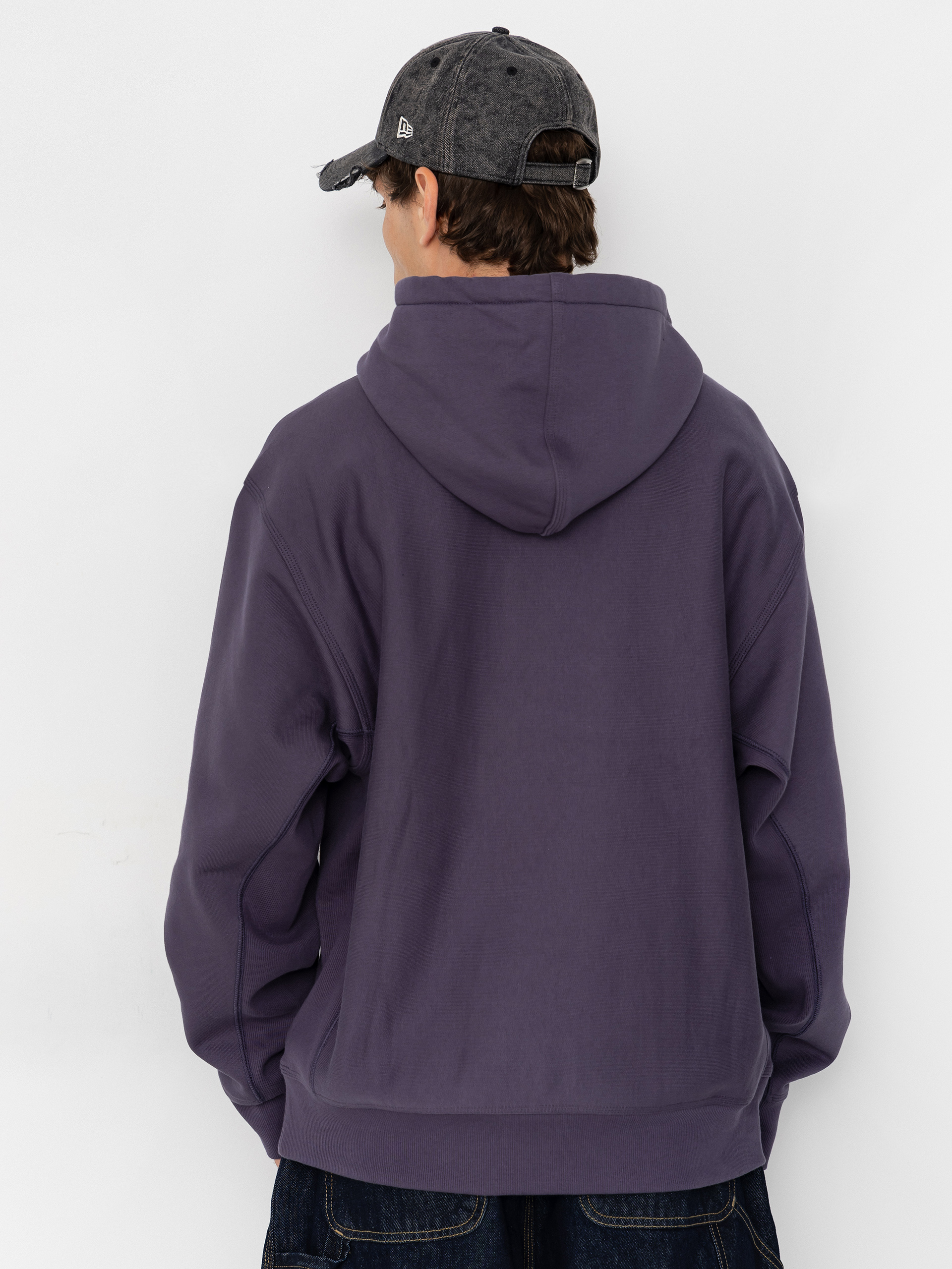 Bluza z kapturem Carhartt WIP American Script HD (shady purple)