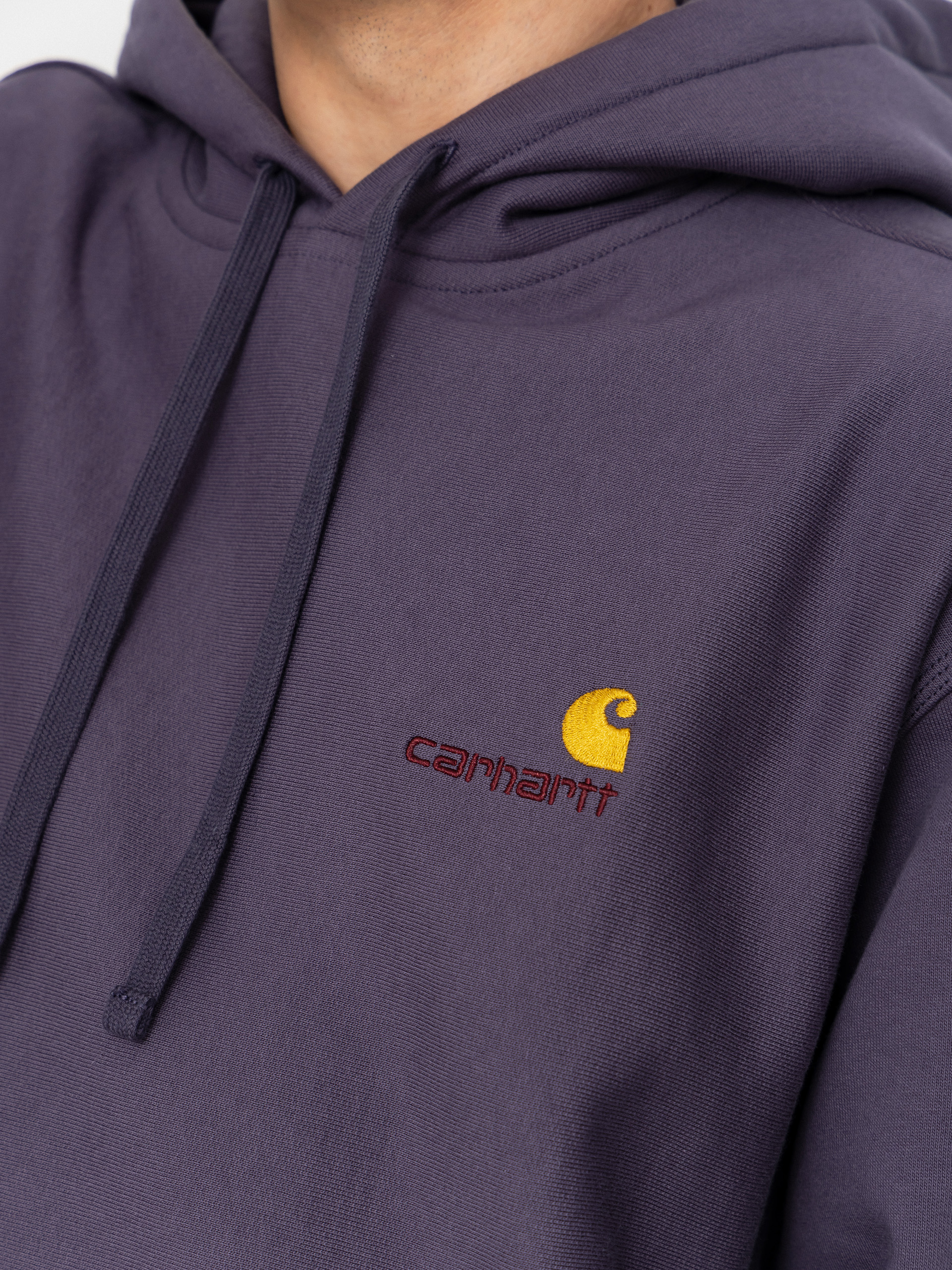 Bluza z kapturem Carhartt WIP American Script HD (shady purple)