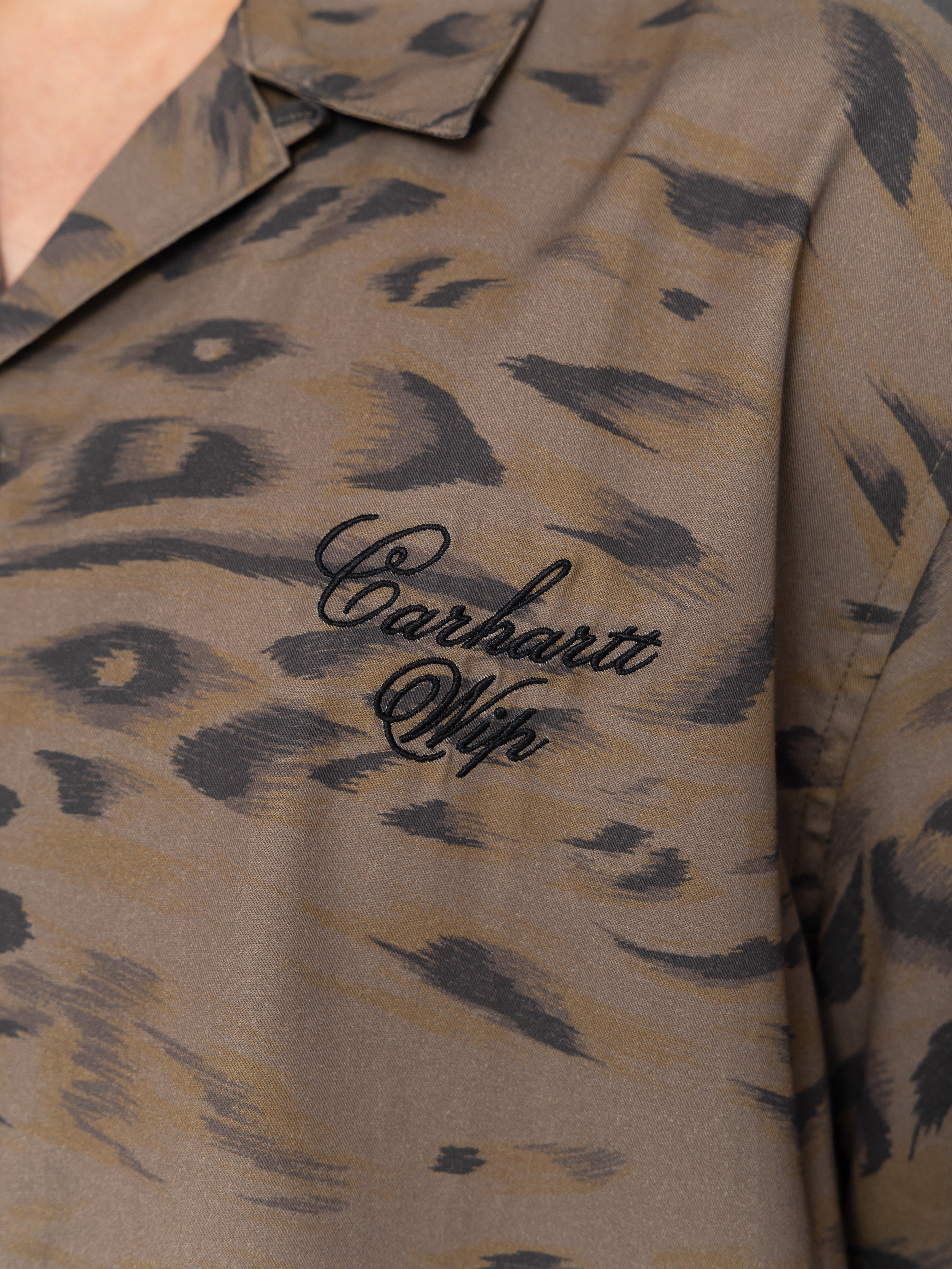 Koszula Carhartt WIP Travon (duck feather print cypress/black)