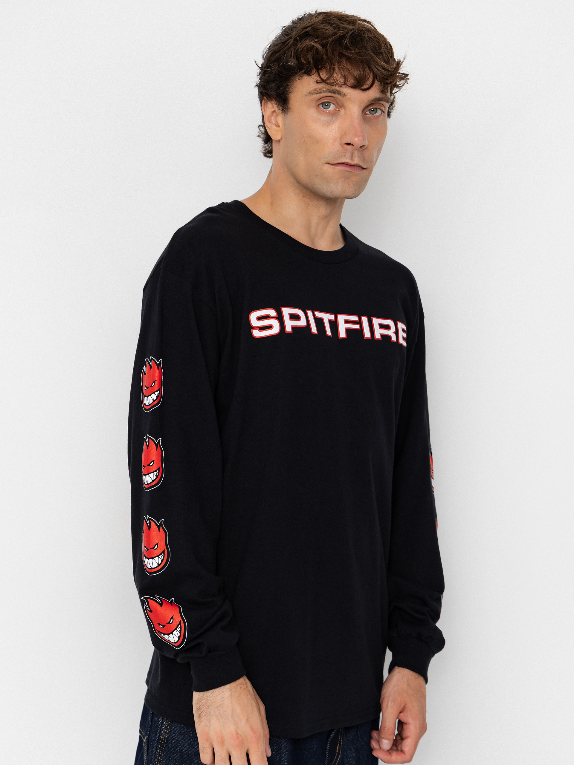 Longsleeve Spitfire Classic 87 Bighead Fill Sleeve (black w/red white black prints)