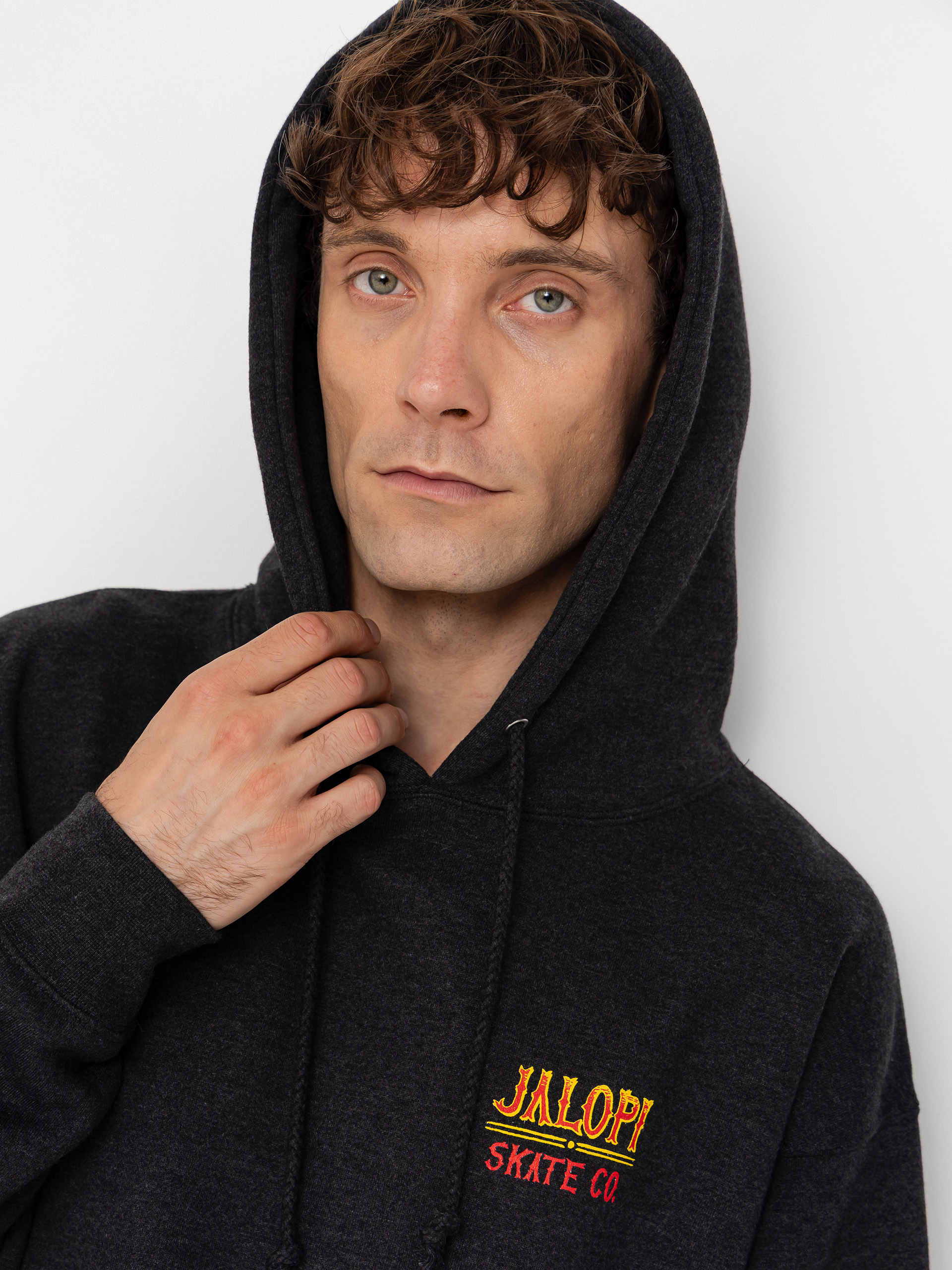 Bluza z kapturem Antihero Jalopi Returns HD (charcoal heather w/multi color prints)