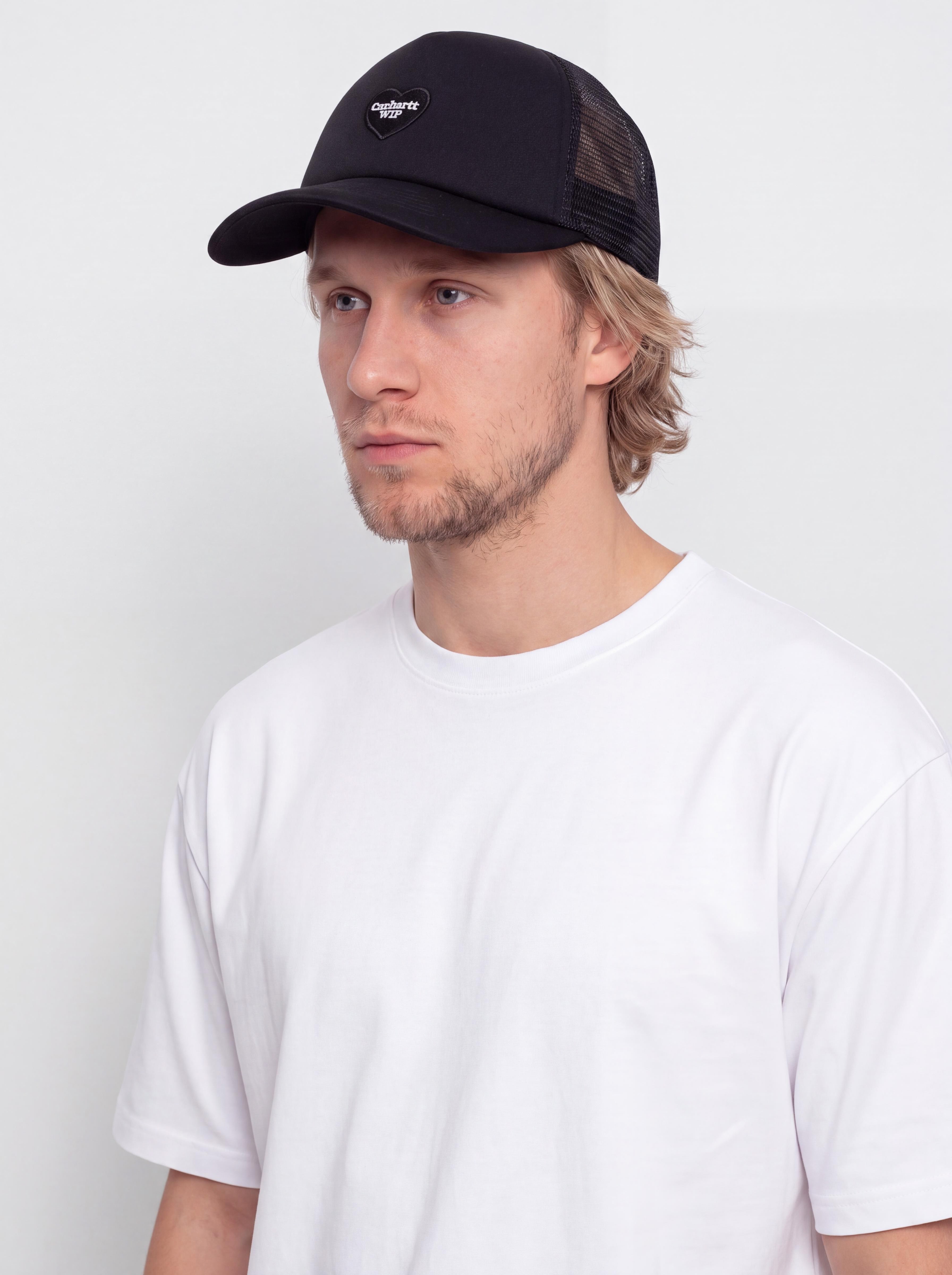Czapka z daszkiem Carhartt WIP Heart Patch Trucker (black)