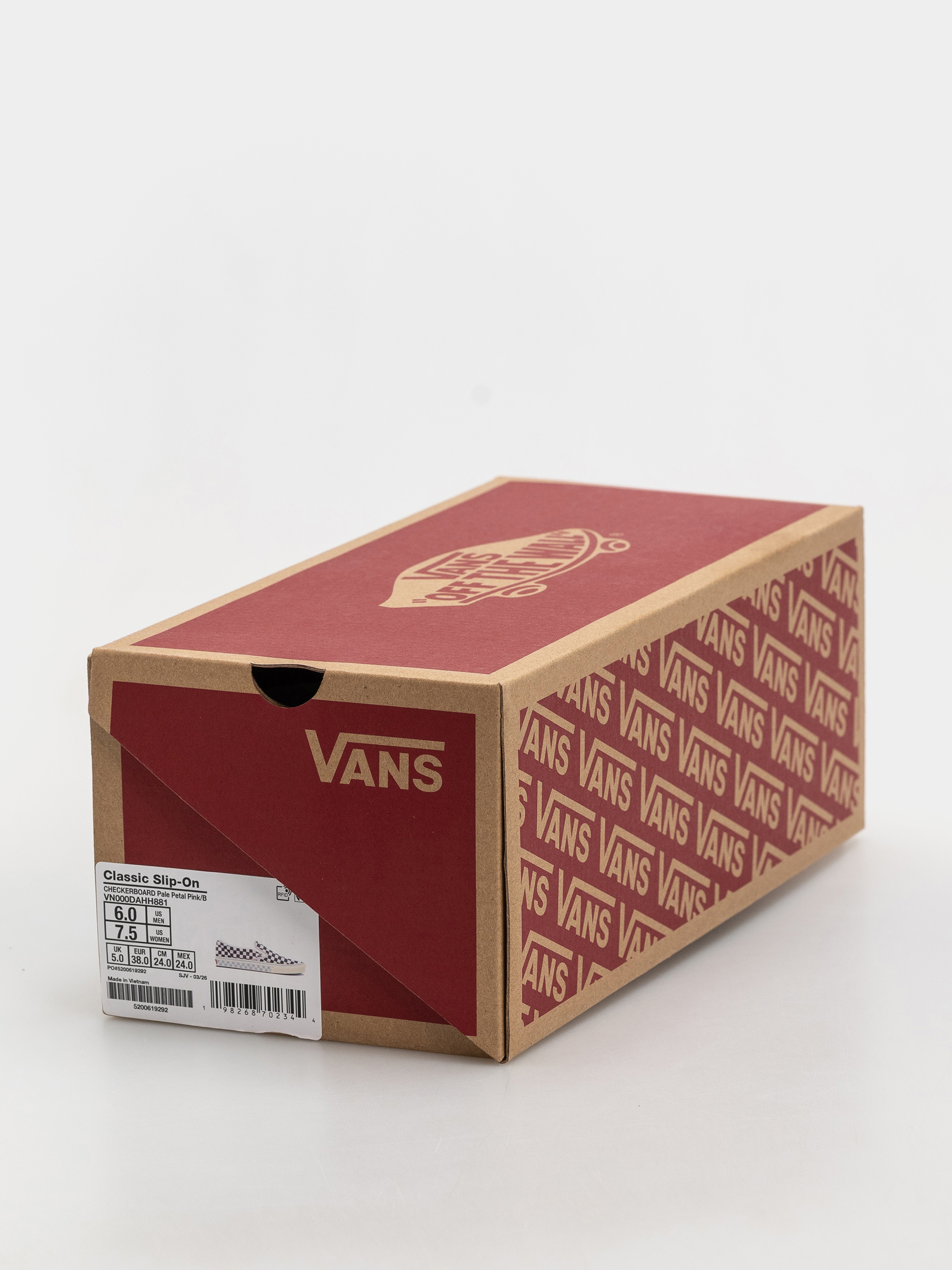 Buty Vans Classic Slip On (pale petal pink)