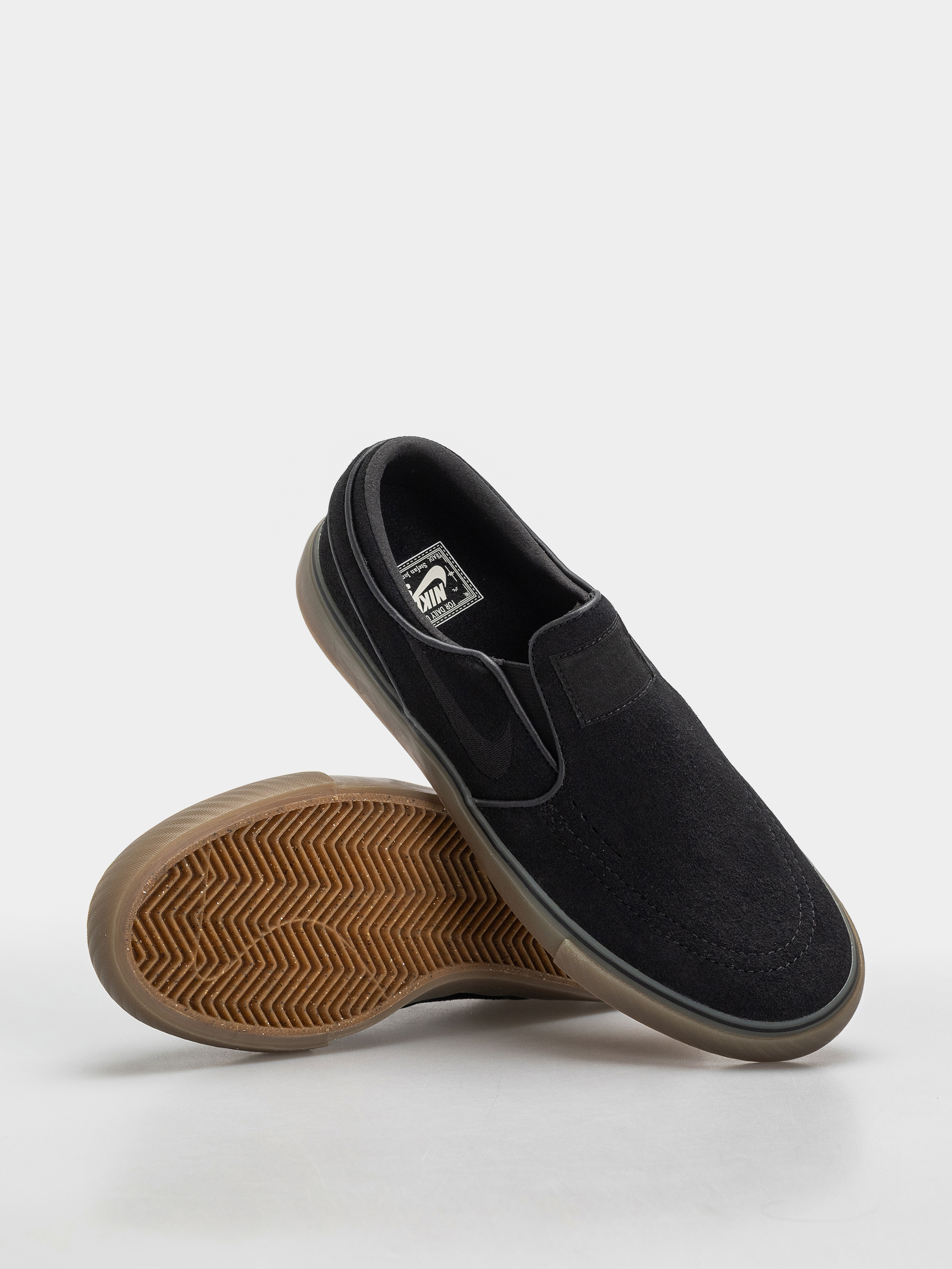Buty Nike SB Janoski+ Slip (black/black black gum light brown)