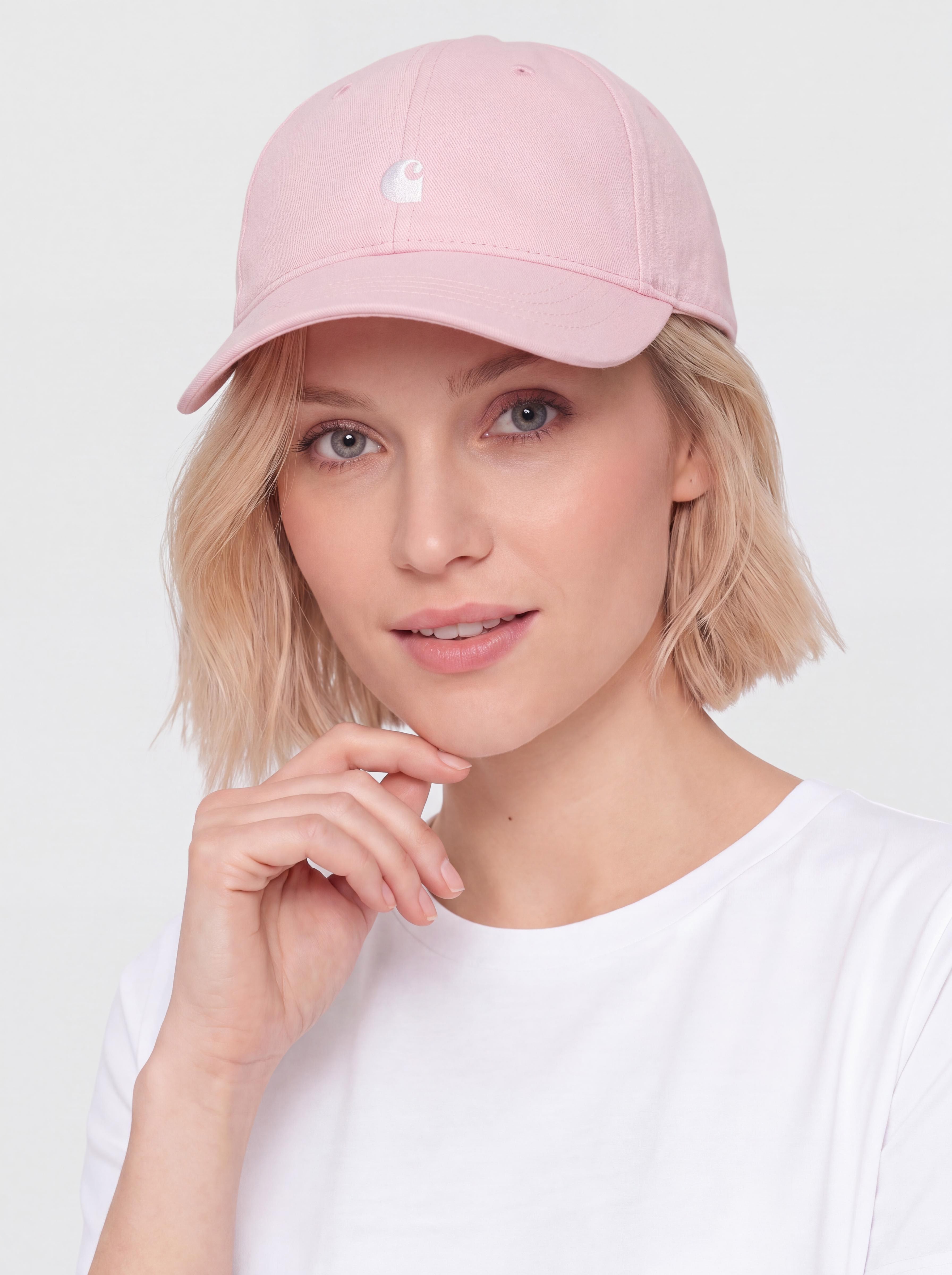 Czapka z daszkiem Carhartt WIP Madison Logo Wmn (air pink/white)