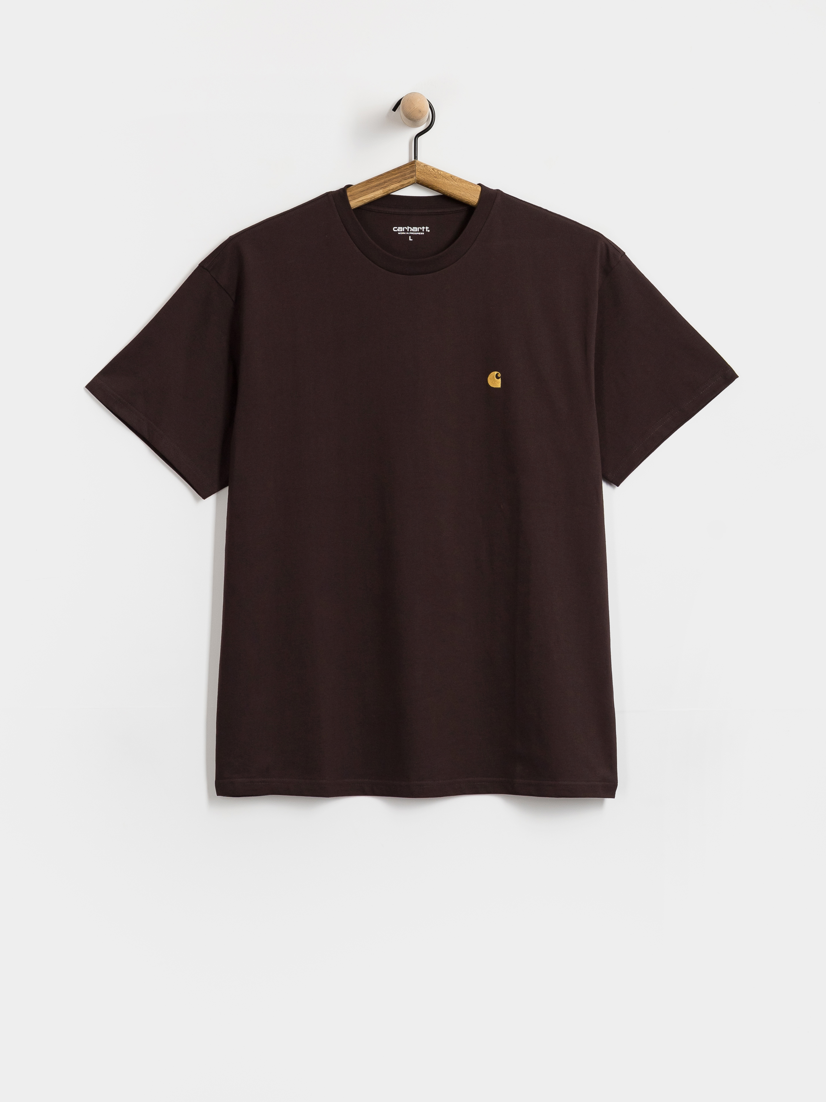 T-shirt Carhartt WIP Chase (palisander/gold)