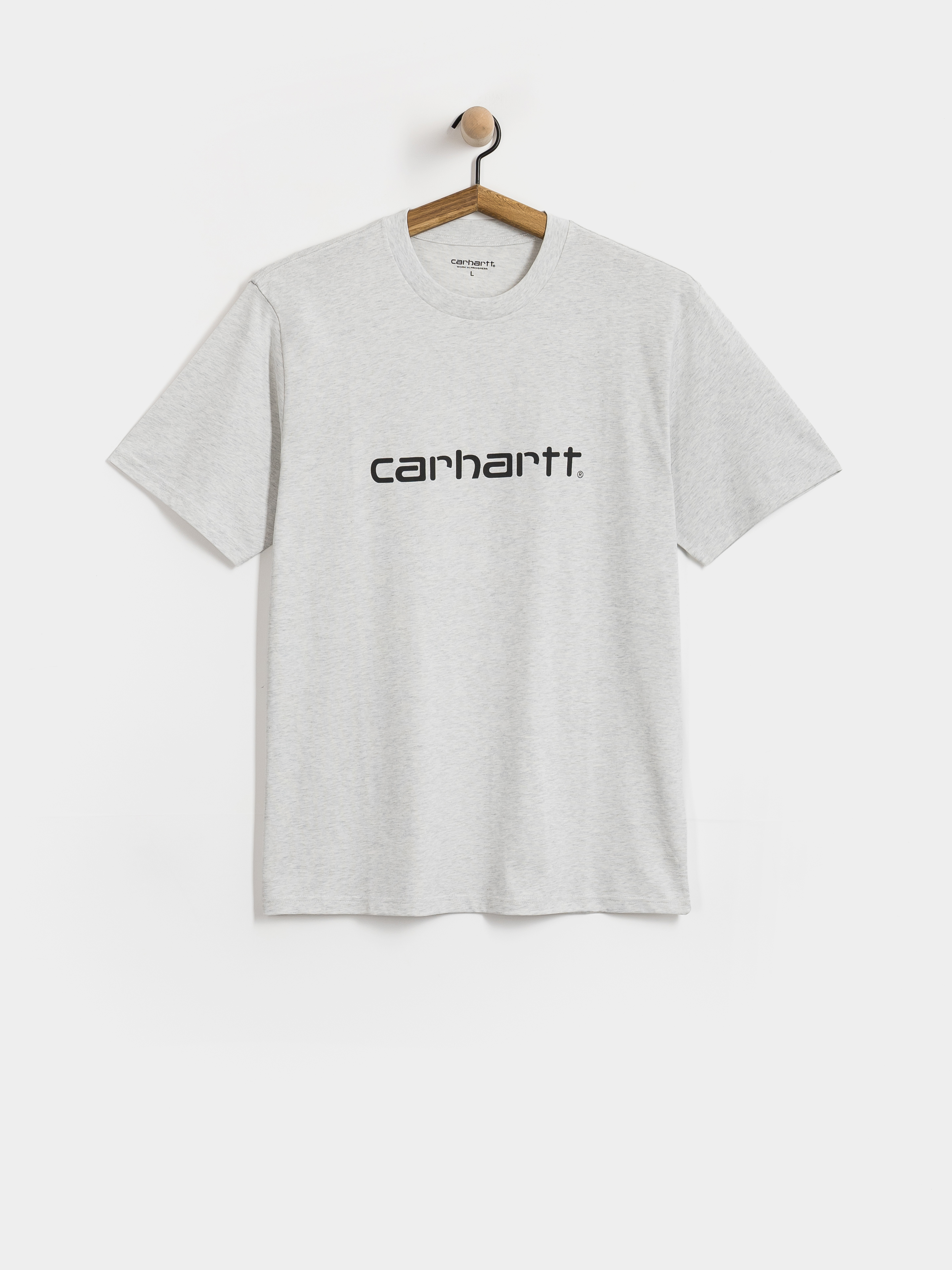 T-shirt Carhartt WIP Script (ash heather/graphite)