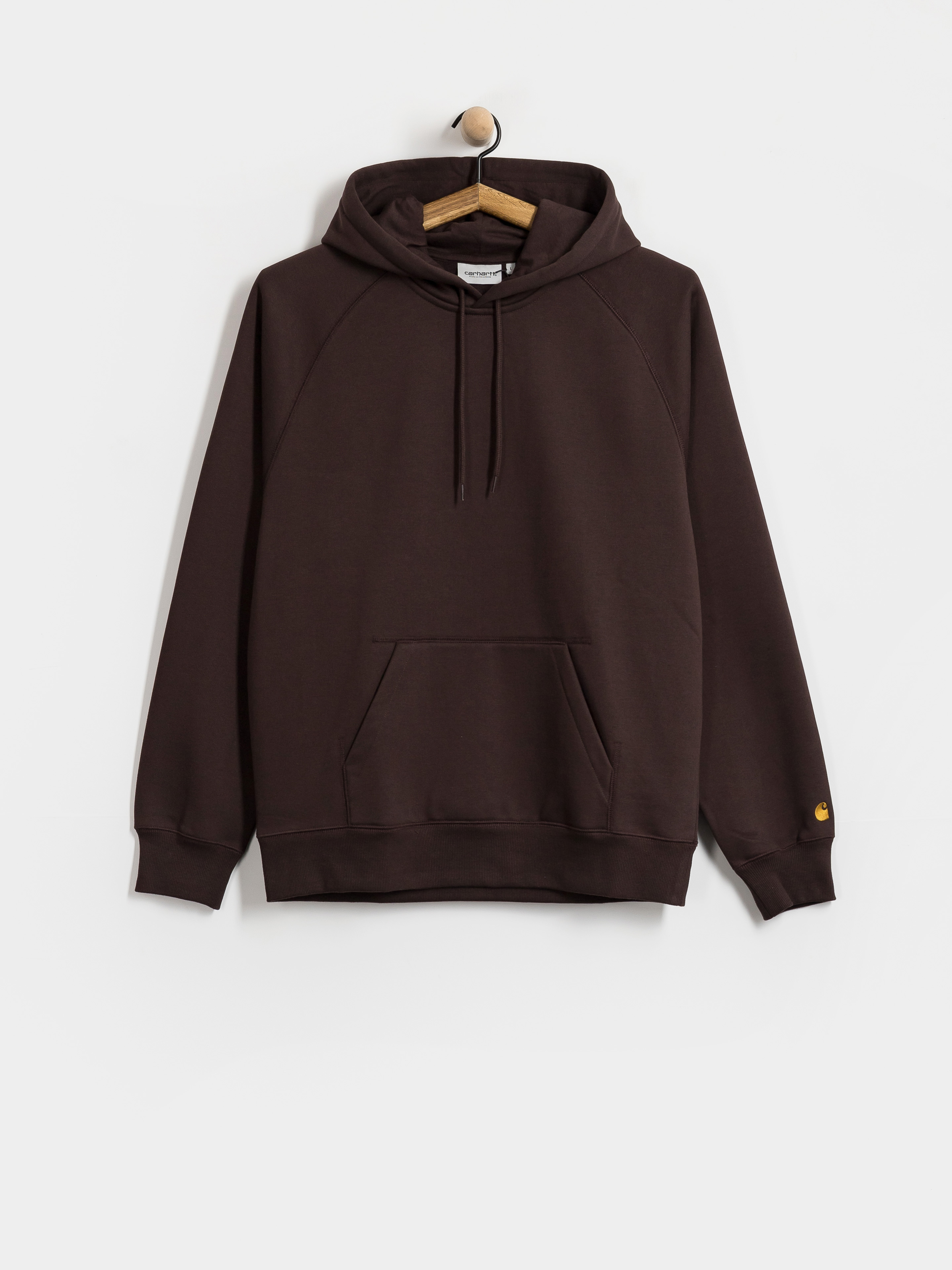 Bluza z kapturem Carhartt WIP Chase HD (palisander/gold)