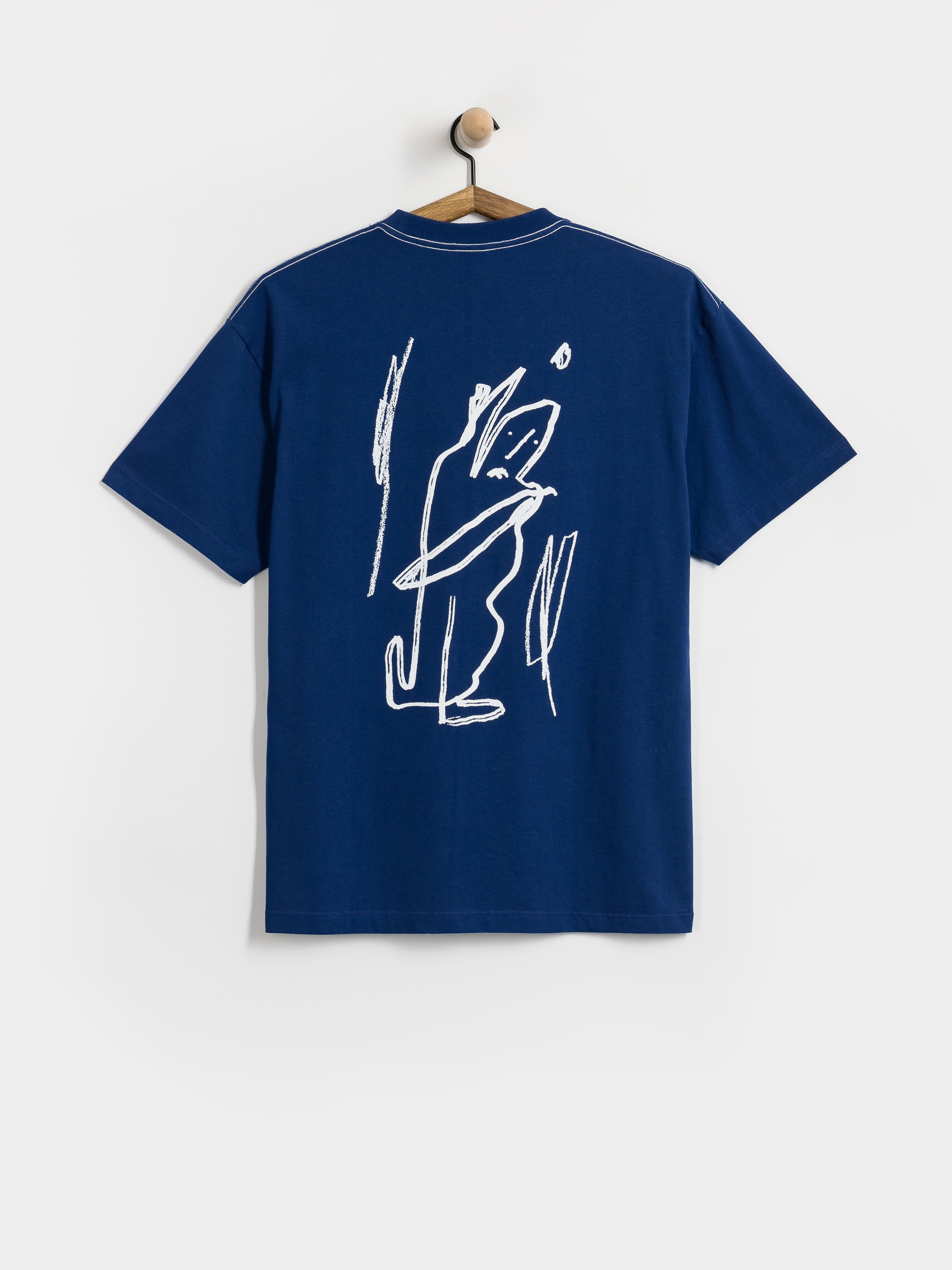 T-shirt Polar Skate Contrast Doodle (ultramarine/white)