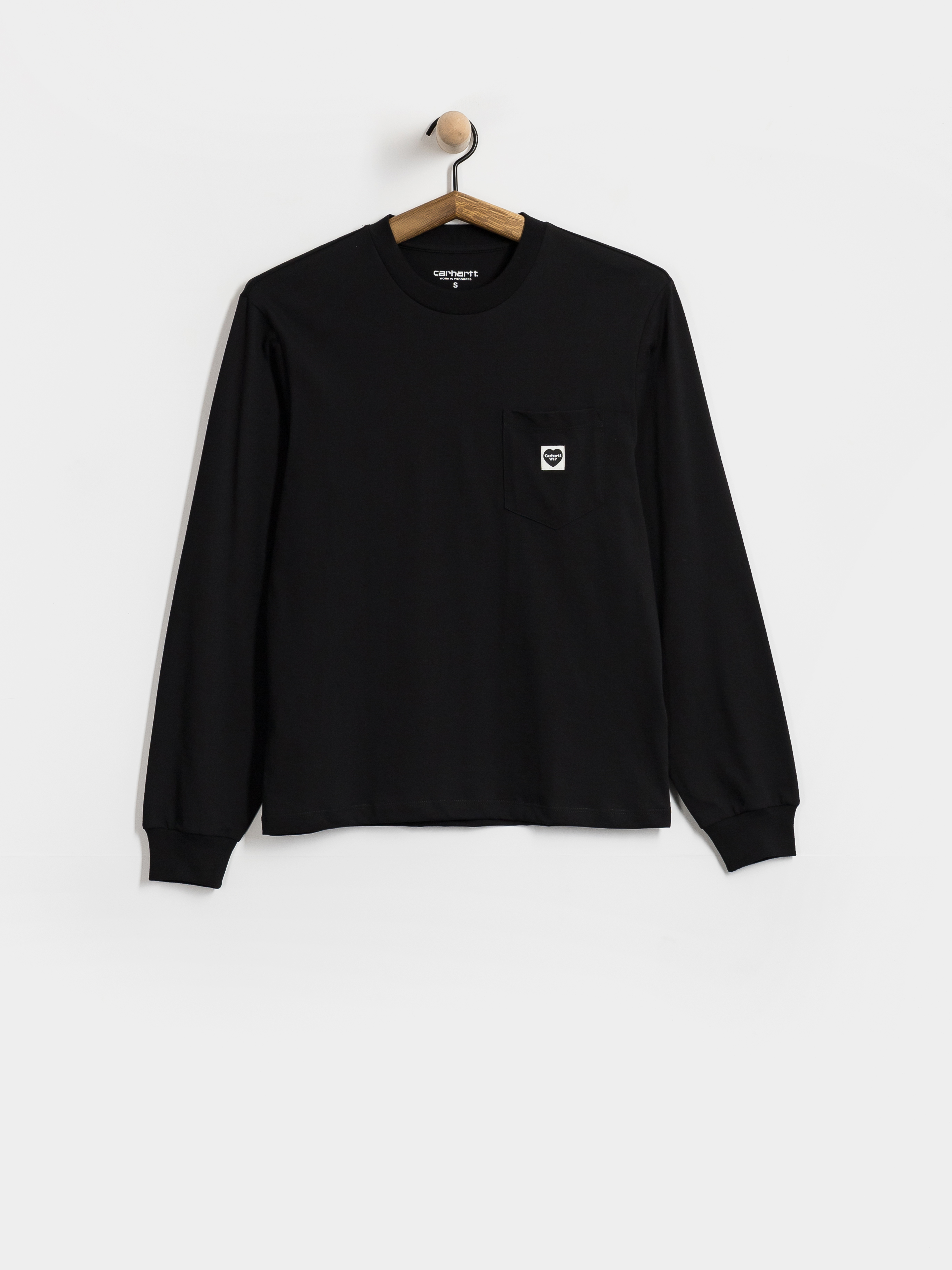 Longsleeve Carhartt WIP Pocket Small Heart Wmn (black/black)