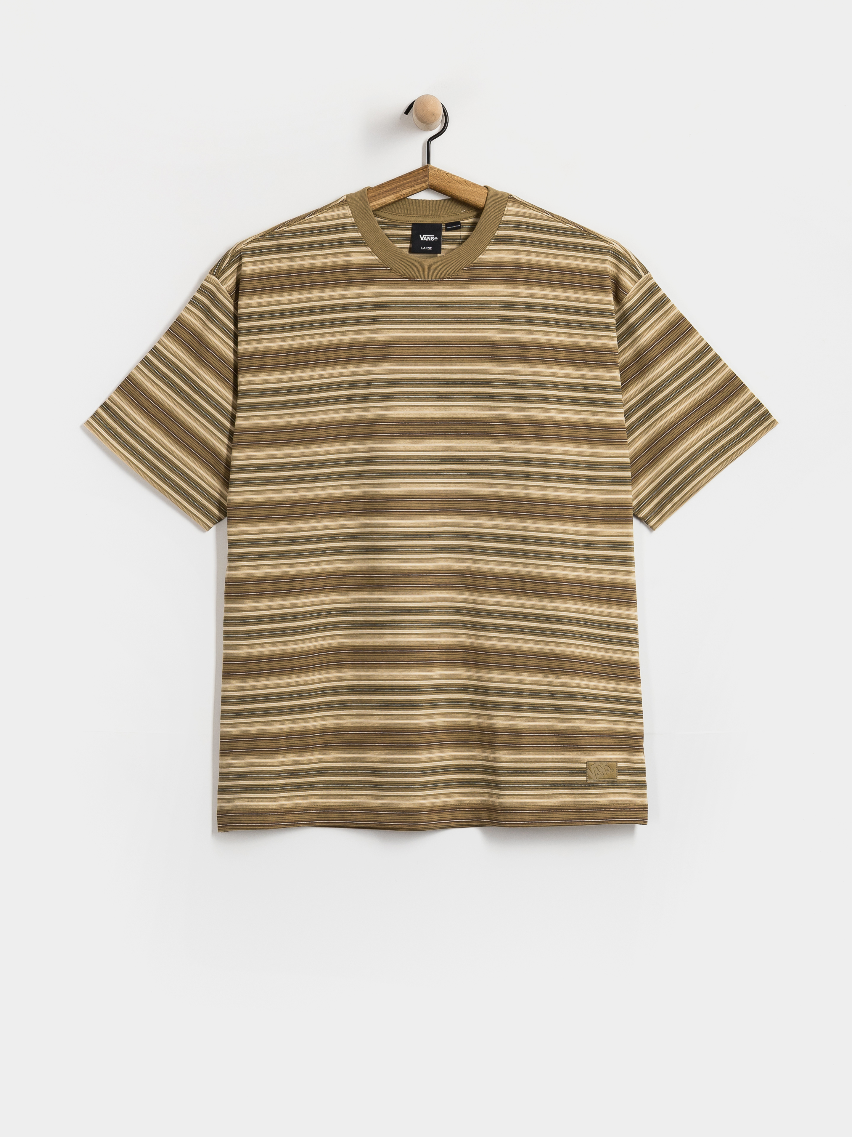T-shirt Vans Stripe Ringer Loose (olive brown)