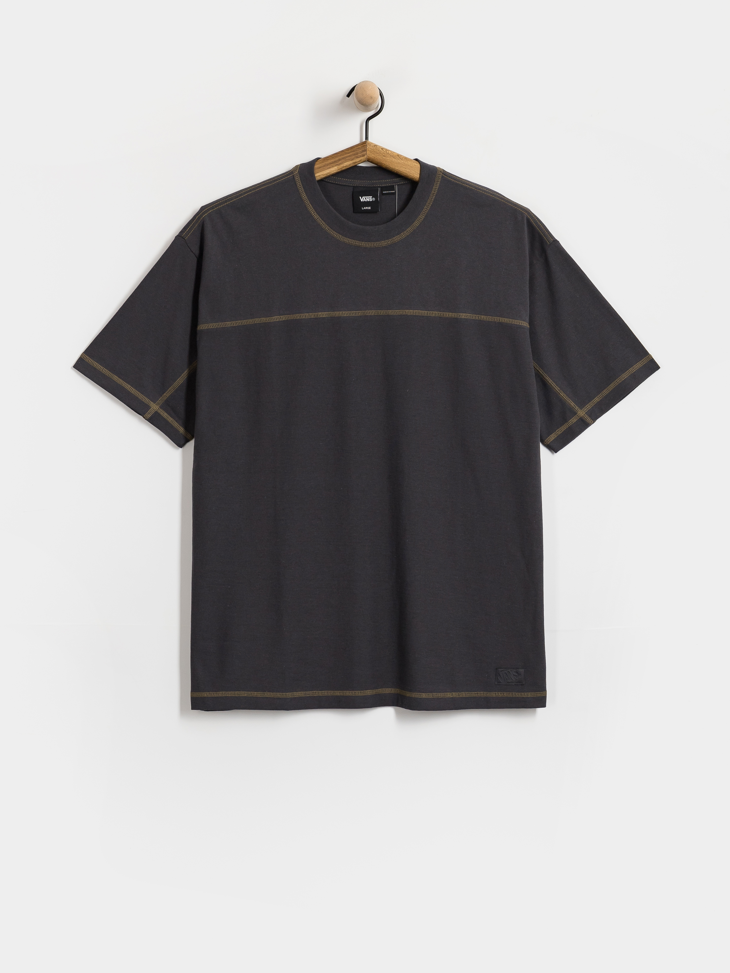 T-shirt Vans Contrast Stitch Loose Fit (charcoal grey)