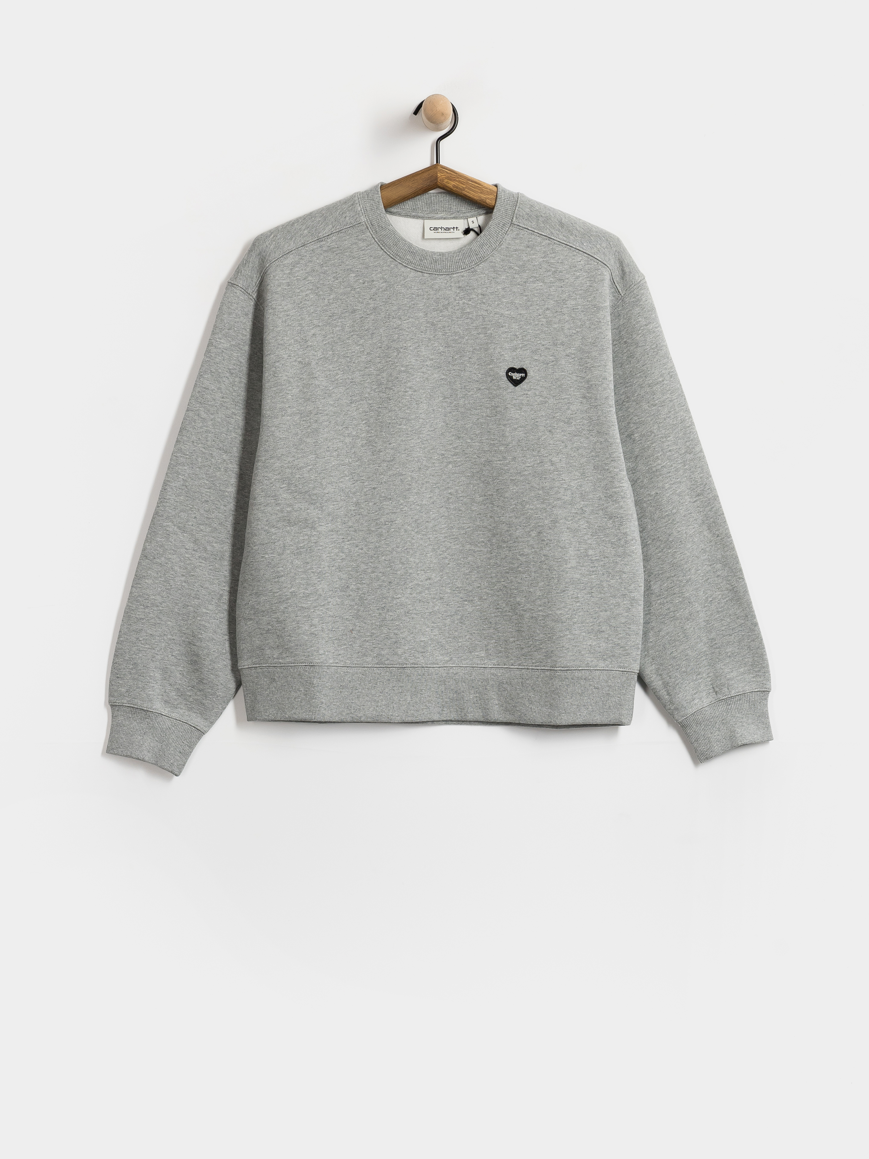 Bluza Carhartt WIP Small Heart Patch Wmn (grey heather/black)