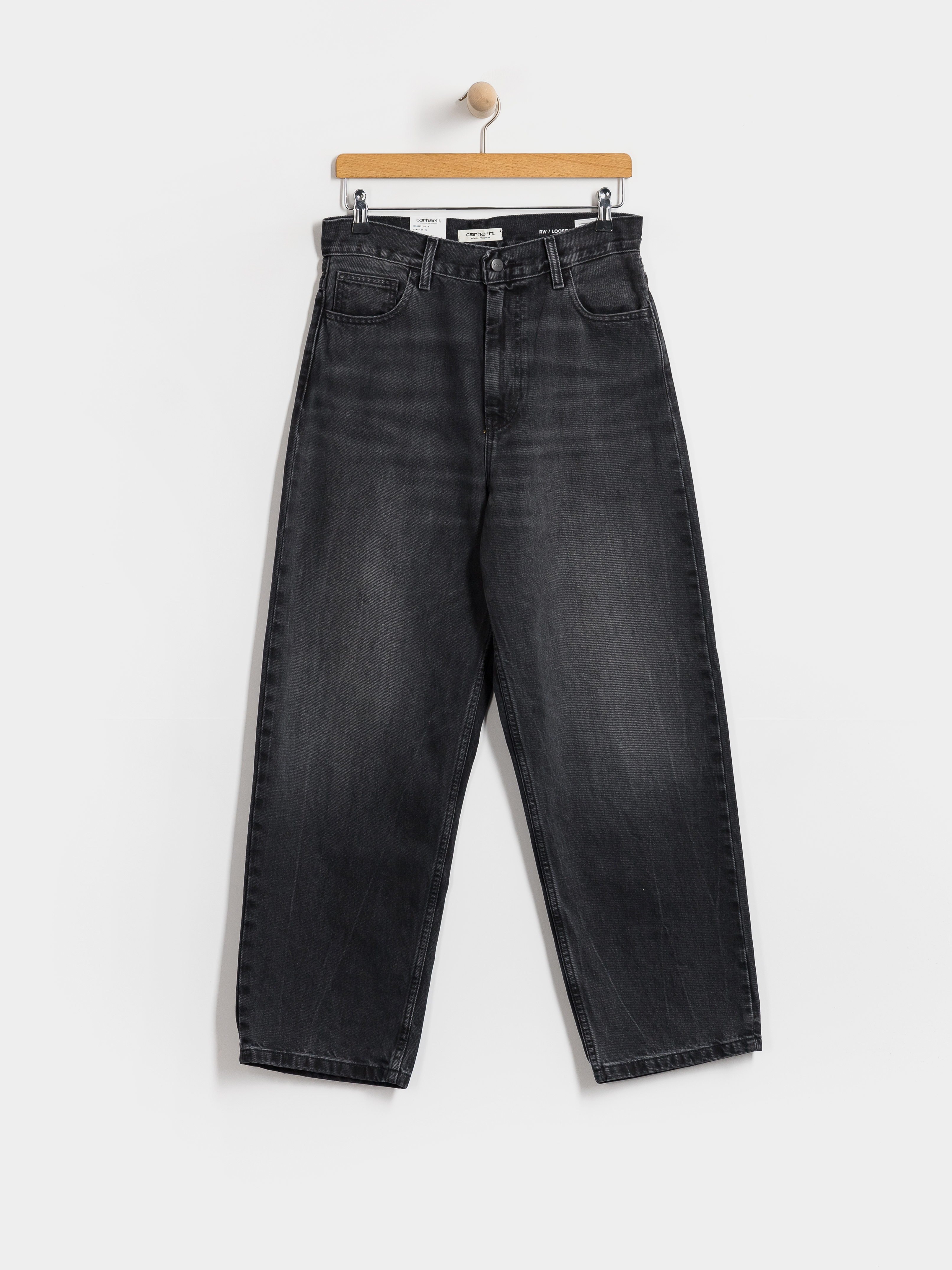 Spodnie Carhartt WIP Brandon Wmn (black/marble used wash)