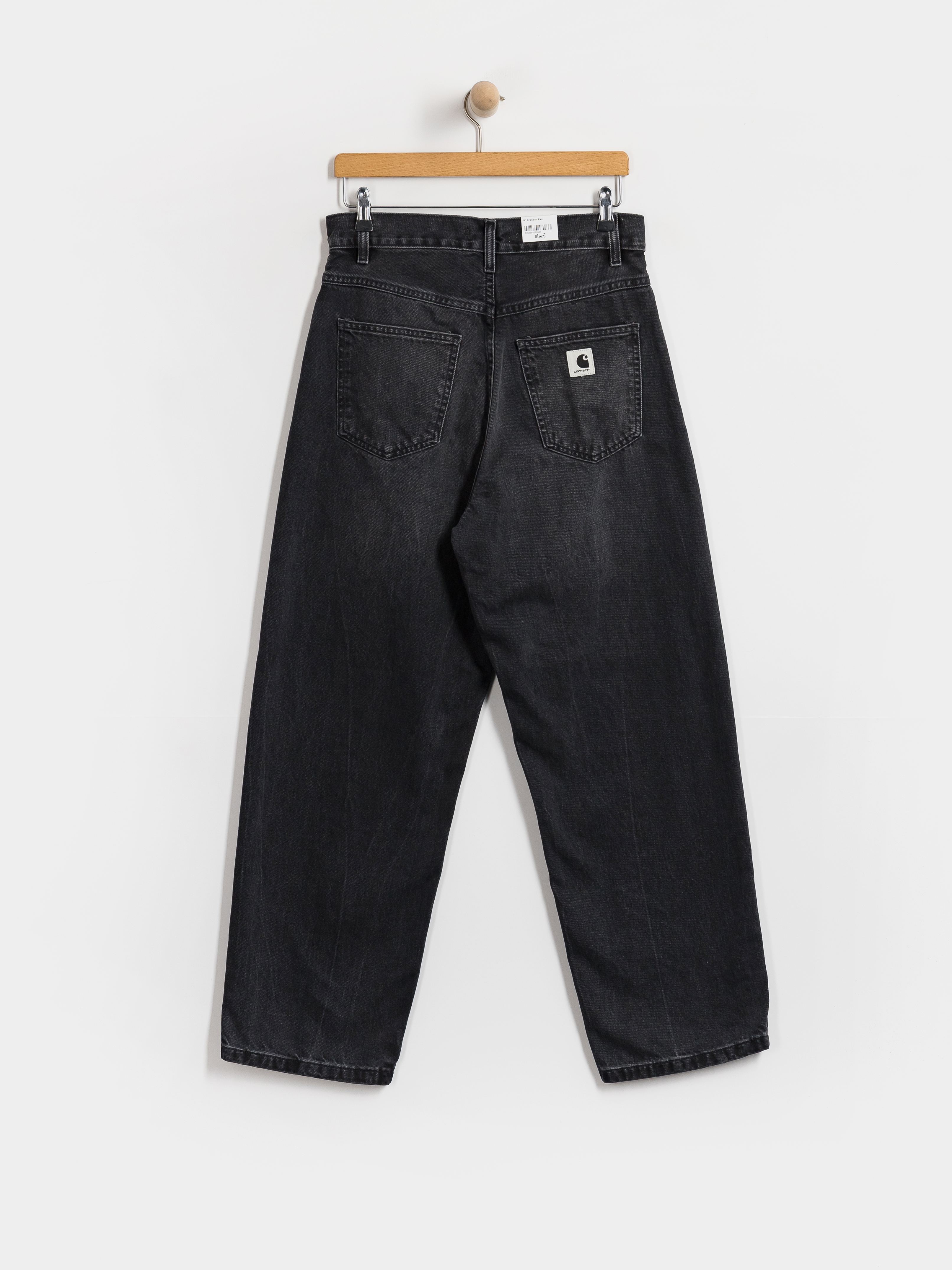 Spodnie Carhartt WIP Brandon Wmn (black/marble used wash)